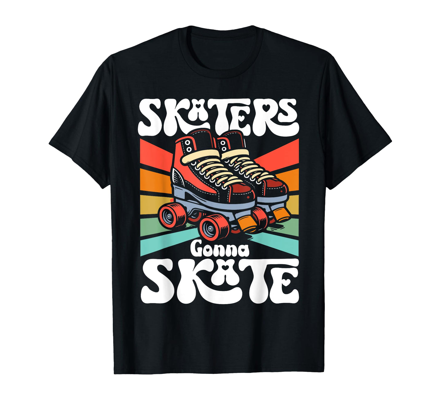 Roller Skating Skate 1970S Skaters T-Shirt - Fun Novelty Design for Adults - T-Shirt, Sweatshirt, Hoodie