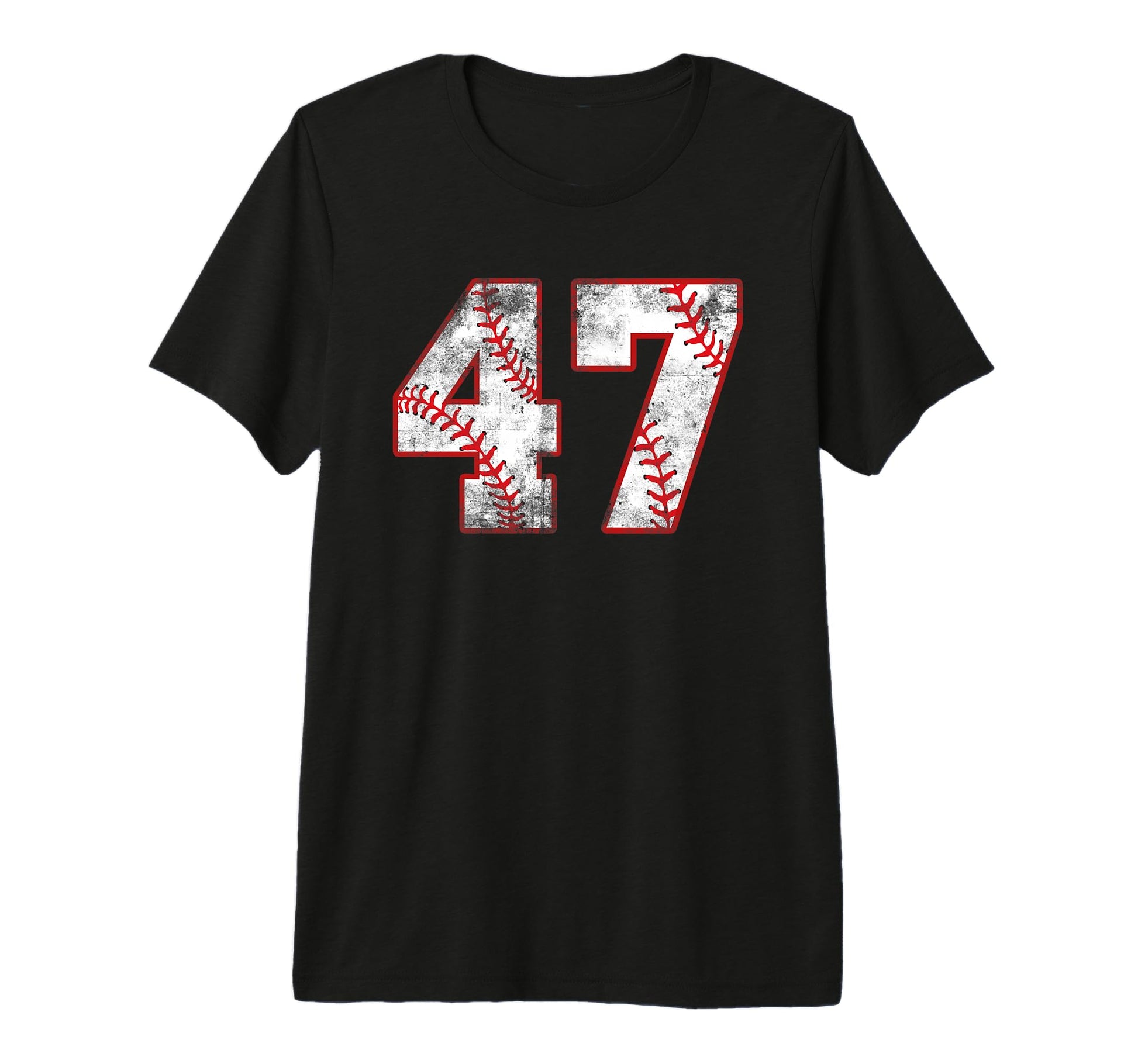 Baseball 47 Jersey Number Tri T-Shirt - Casual Everyday Wear for Adults - T-Shirt, Sweatshirt, Hoodie