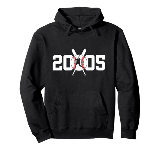 2005 Baseball 21St Birthday Hoodie - Custom Art Print Men Women - T-Shirt, Sweatshirt, Hoodie