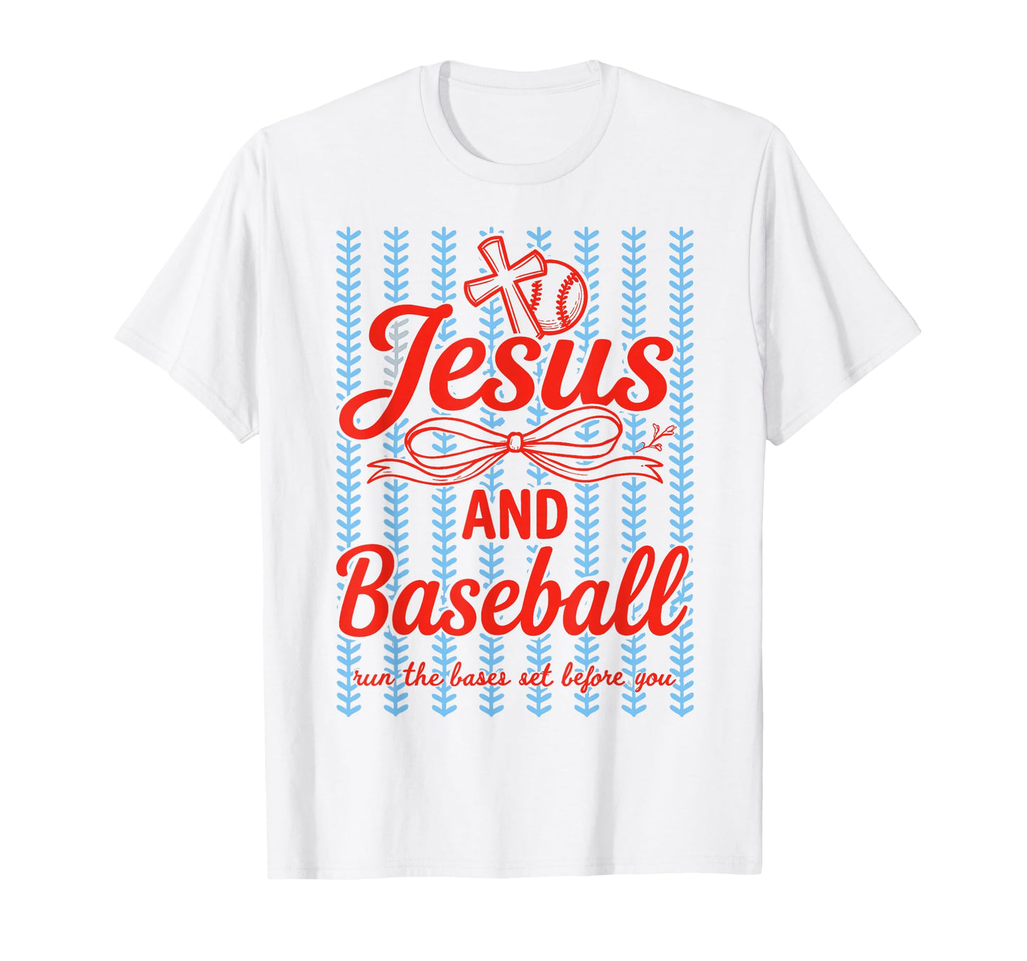 Jesus And Baseball Runs Bases Set T-Shirt - Streetwear Style for Adults - T-Shirt, Sweatshirt, Hoodie