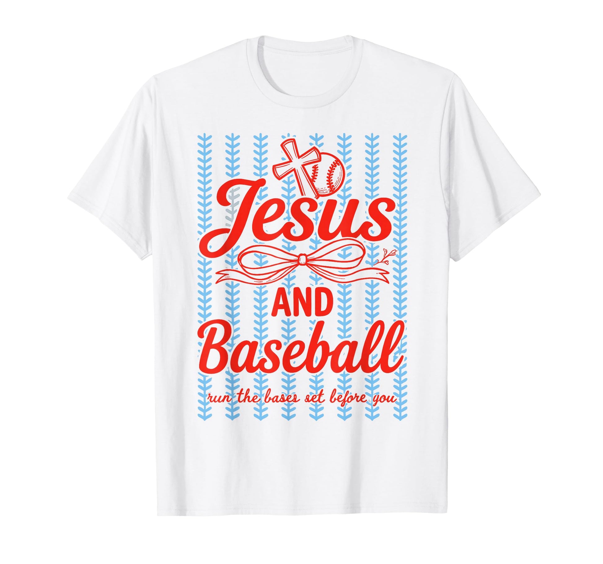 Jesus And Baseball Runs Bases Set T-Shirt - Streetwear Style for Adults - T-Shirt, Sweatshirt, Hoodie