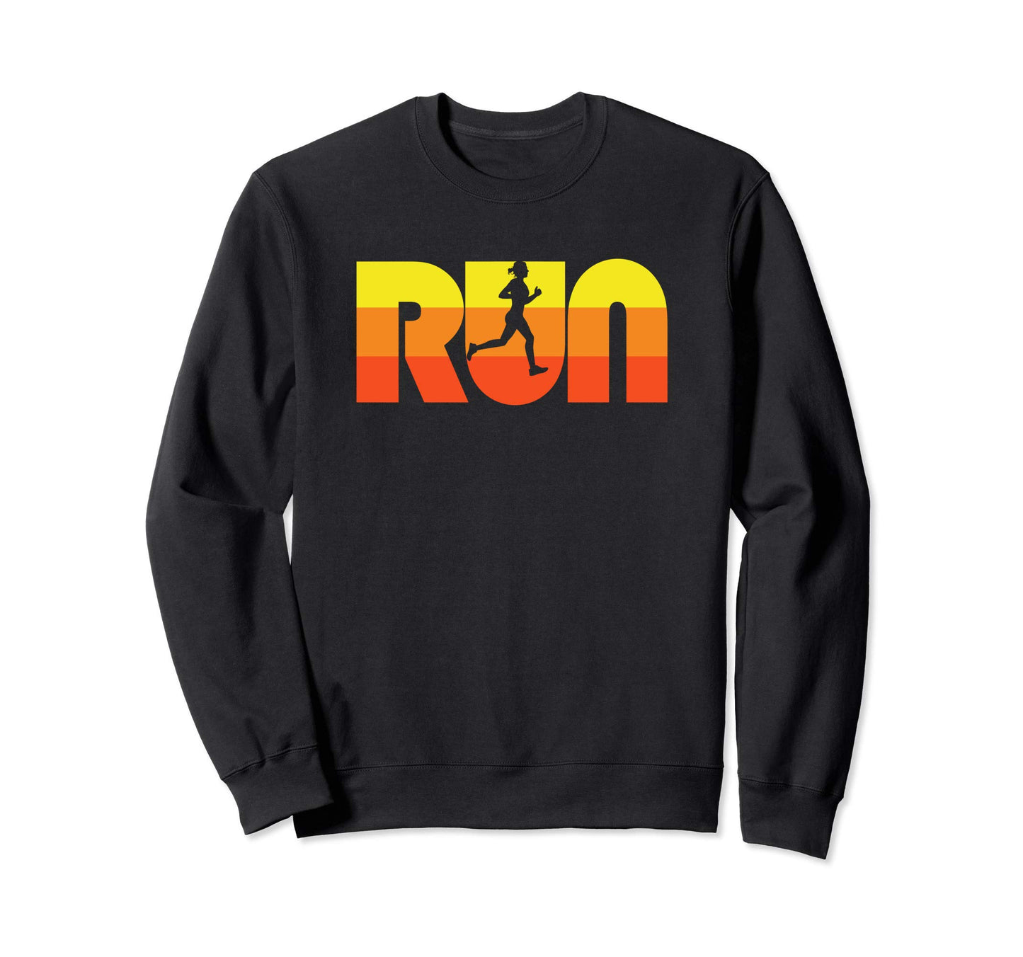 Run Sixties Color Old School Typography Sweatshirt - Unique Graphic Unisex - T-Shirt, Sweatshirt, Hoodie
