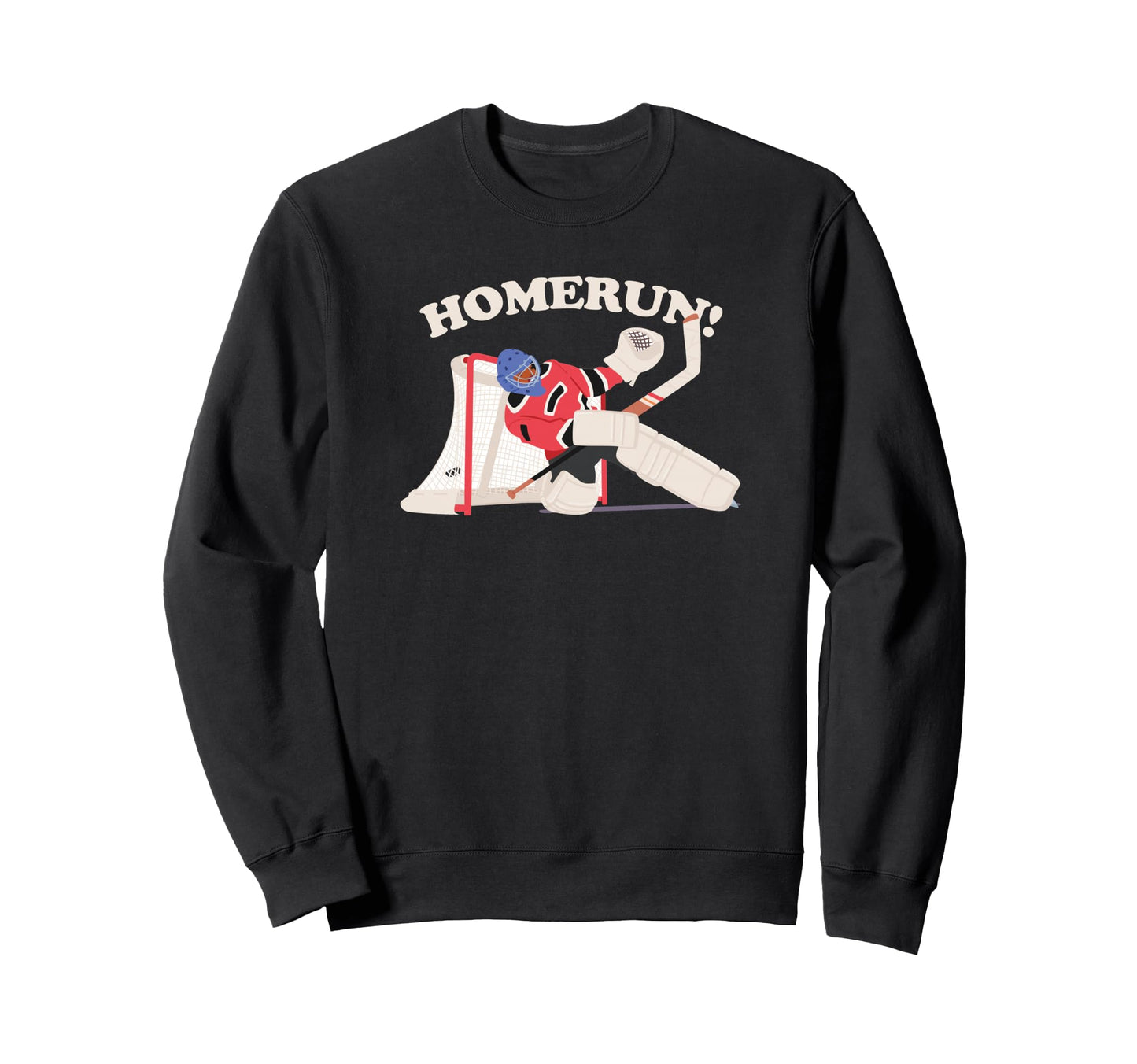 Funny Homerun Baseball Hockey Sweatshirt - Aesthetic Graphic for Adults - T-Shirt, Sweatshirt, Hoodie