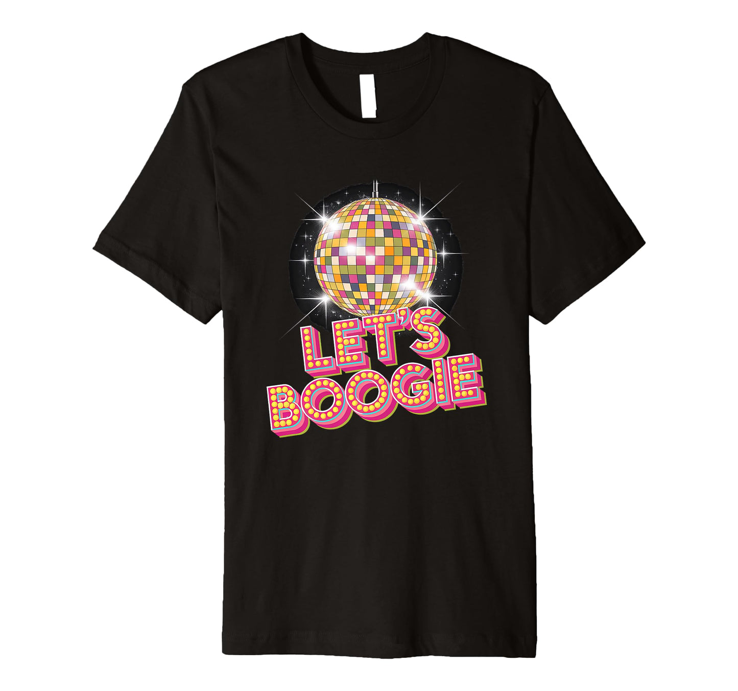 Disco Ball Lets Boogie Fever T-Shirt - Casual Everyday Wear for Adults - T-Shirt, Sweatshirt, Hoodie