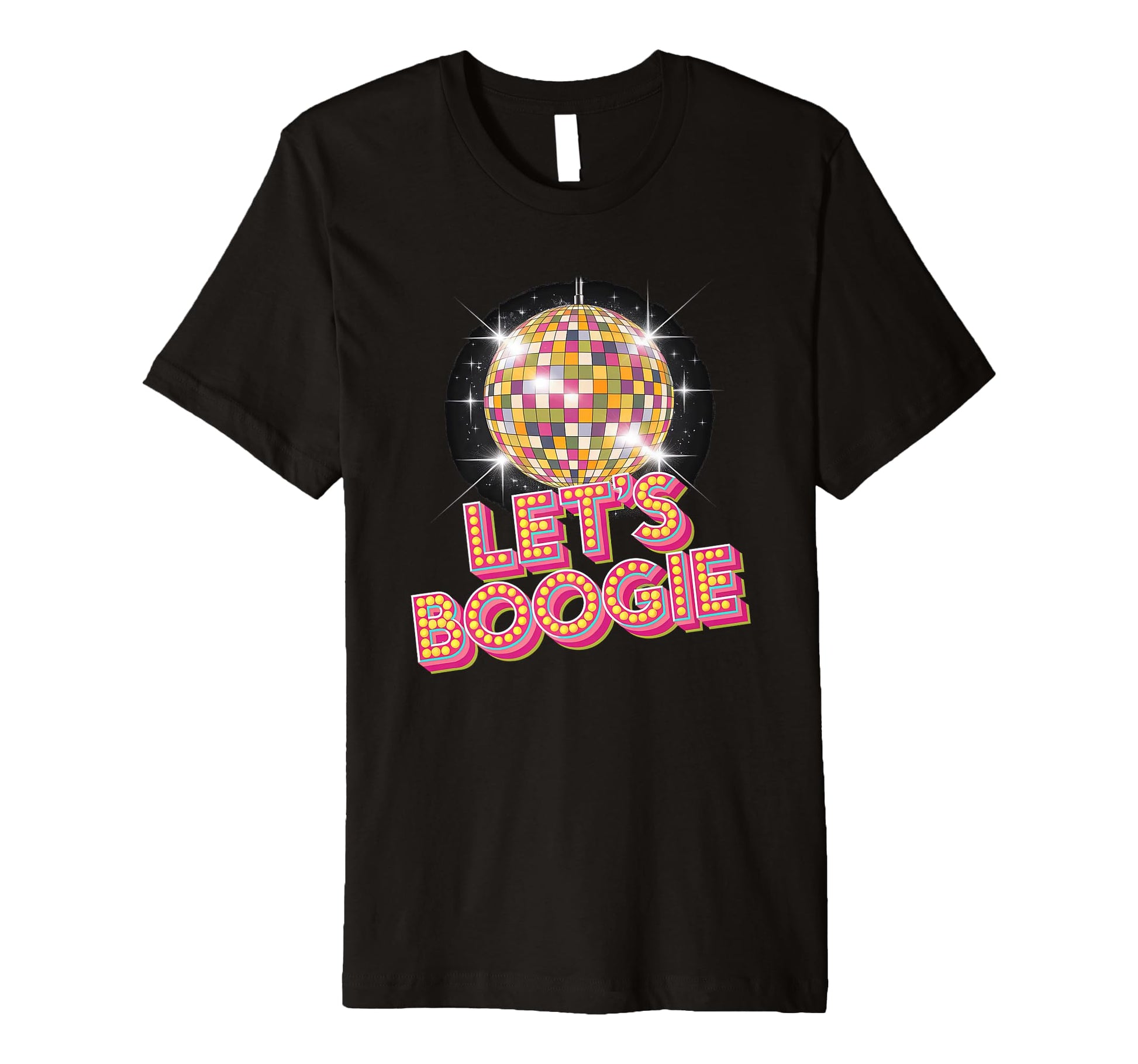 Disco Ball Lets Boogie Fever T-Shirt - Casual Everyday Wear for Adults - T-Shirt, Sweatshirt, Hoodie