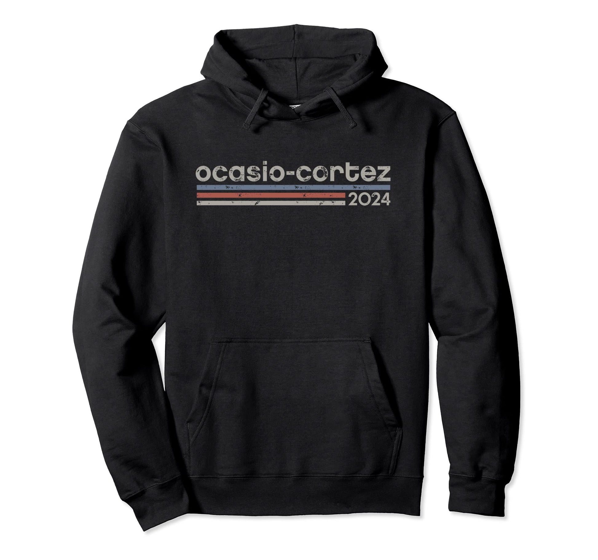 Ocasio Cortez 2024 Stripes Aoc 2024 Hoodie - Graphic Print Men Women - T-Shirt, Sweatshirt, Hoodie