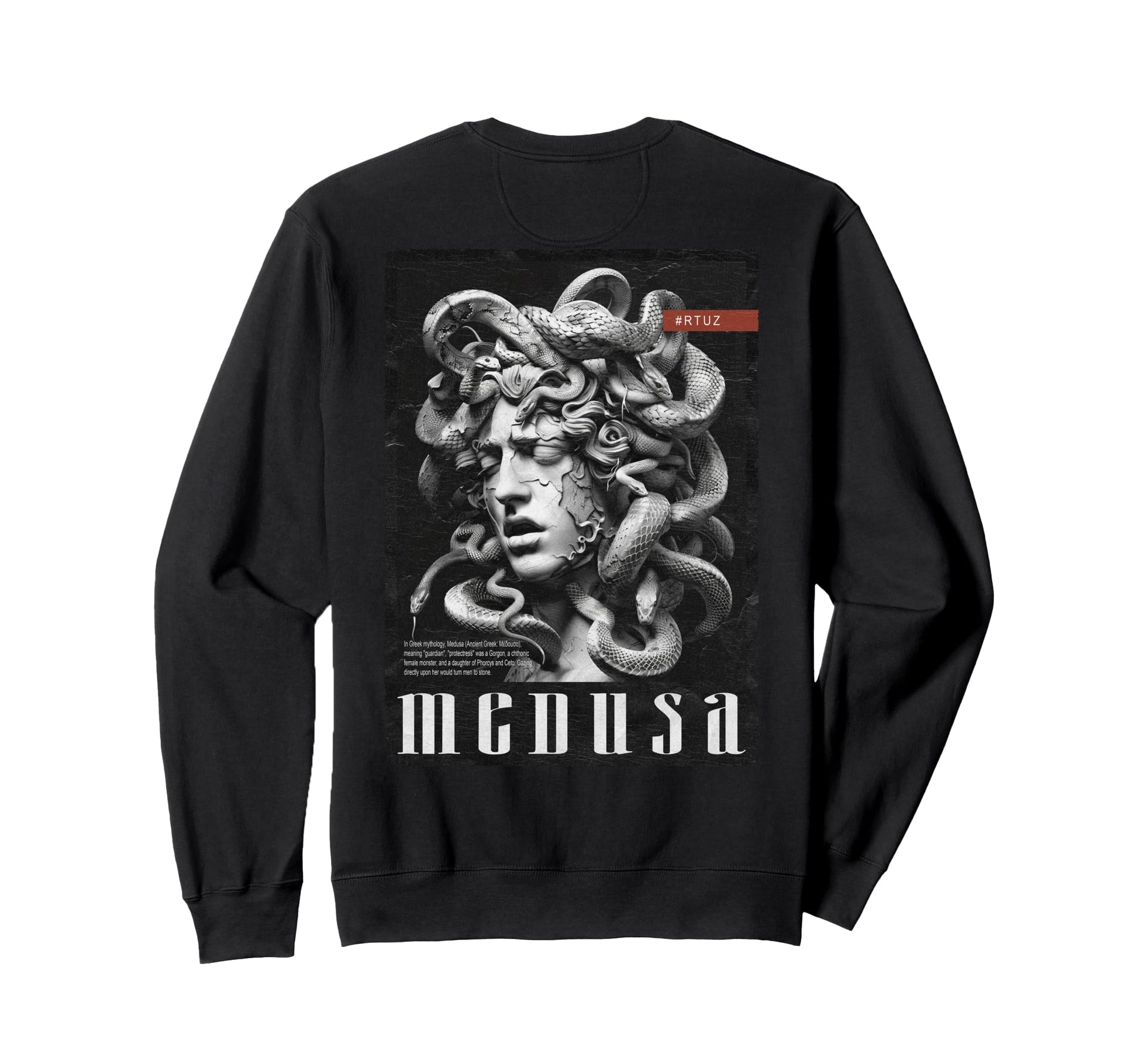Medusa Y2K Back Streetwear Sweatshirt - Novelty Apparel for Adults - T-Shirt, Sweatshirt, Hoodie