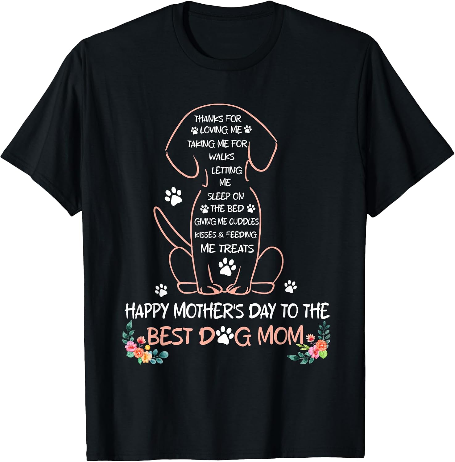 Happy Mother's Day to The Best Dog Mom Lover Womens - Adult & Kids T-Shirts, Sweatshirts & Hoodies apparel design preview 1