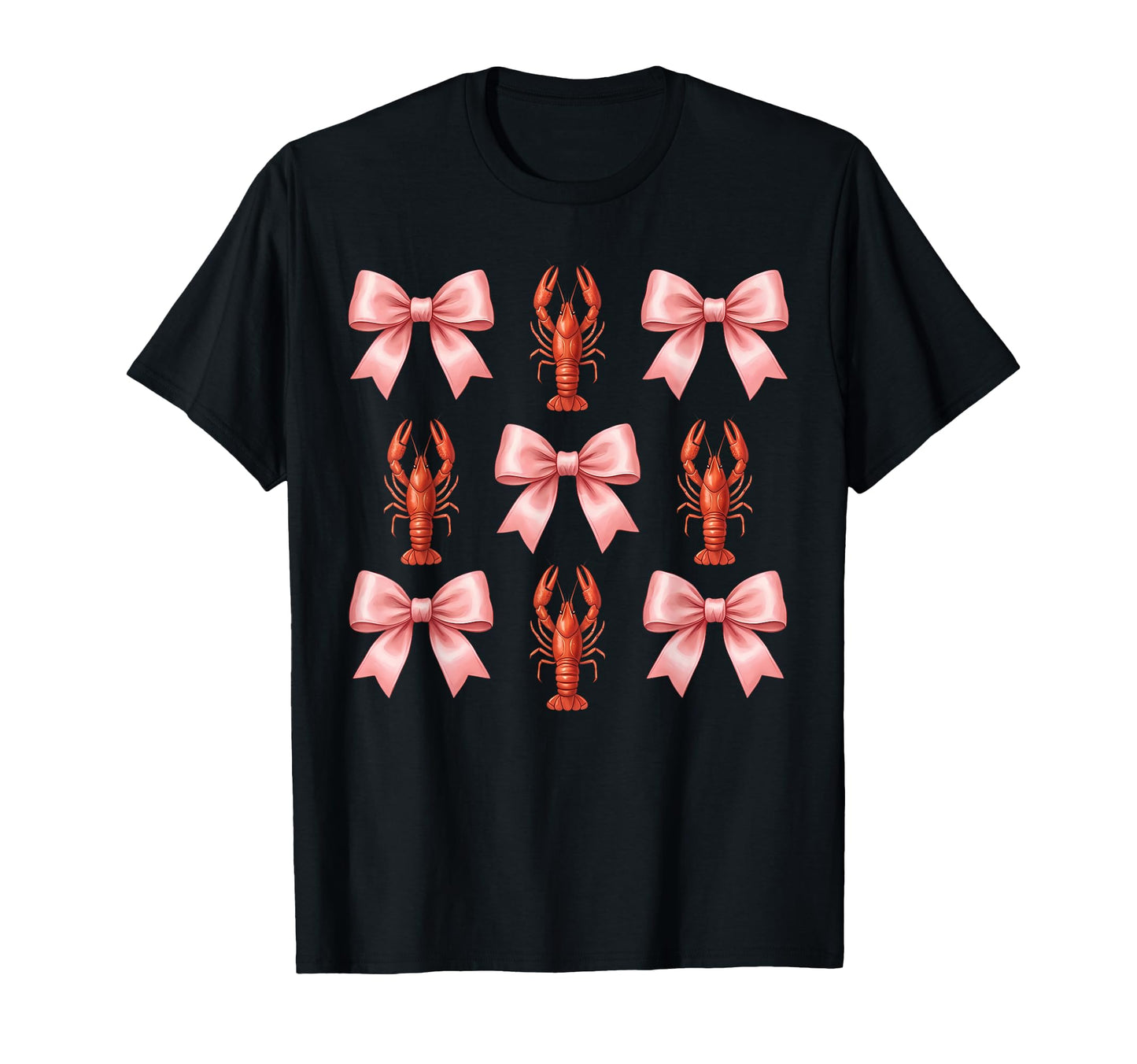Funny Bow Coquette Crawfish Boil Y2K T-Shirt - Custom Art Print for Adults - T-Shirt, Sweatshirt, Hoodie