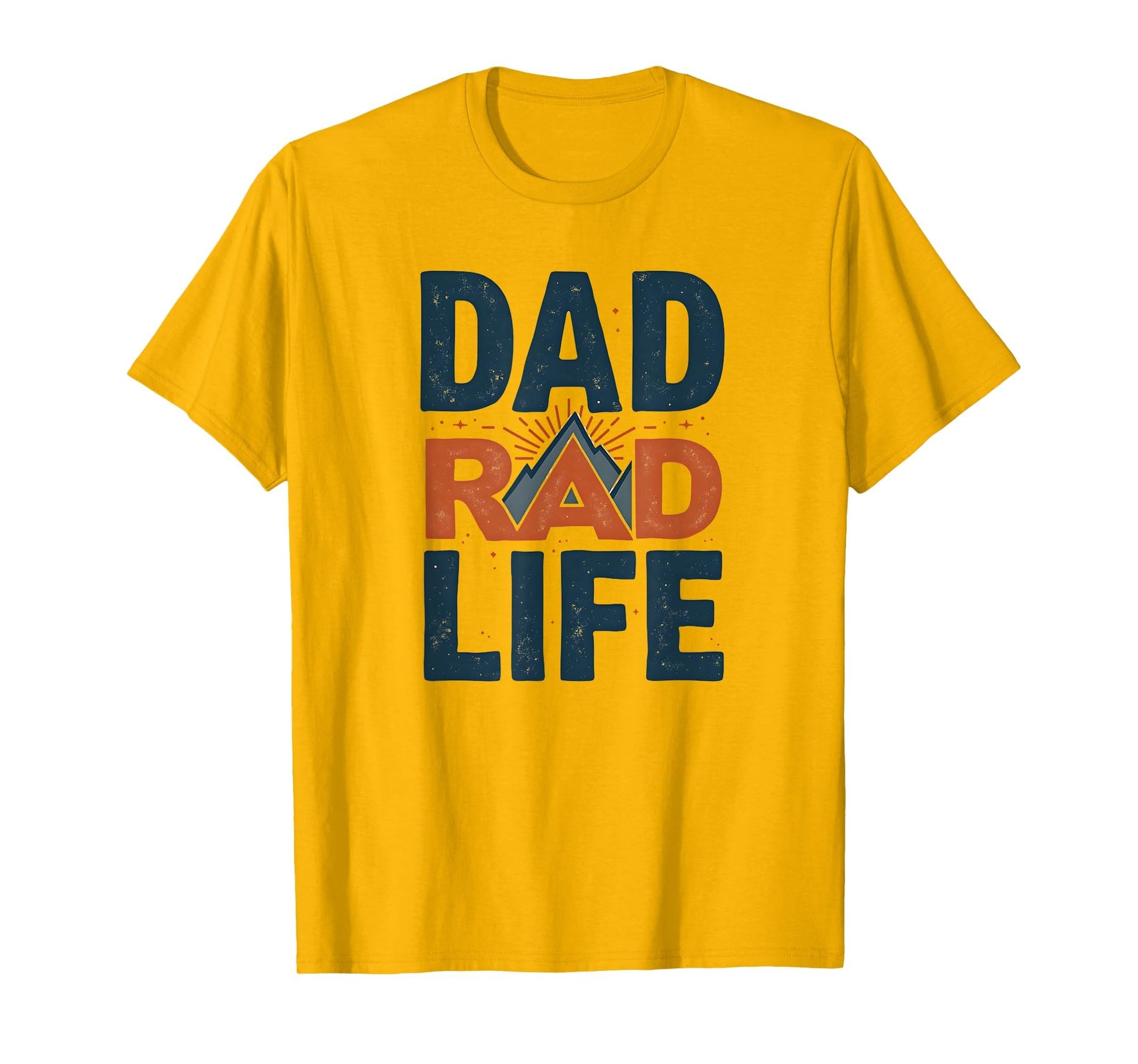 Dad Life Rad Life Typography T-Shirt - Novelty Apparel for Adults - T-Shirt, Sweatshirt, Hoodie