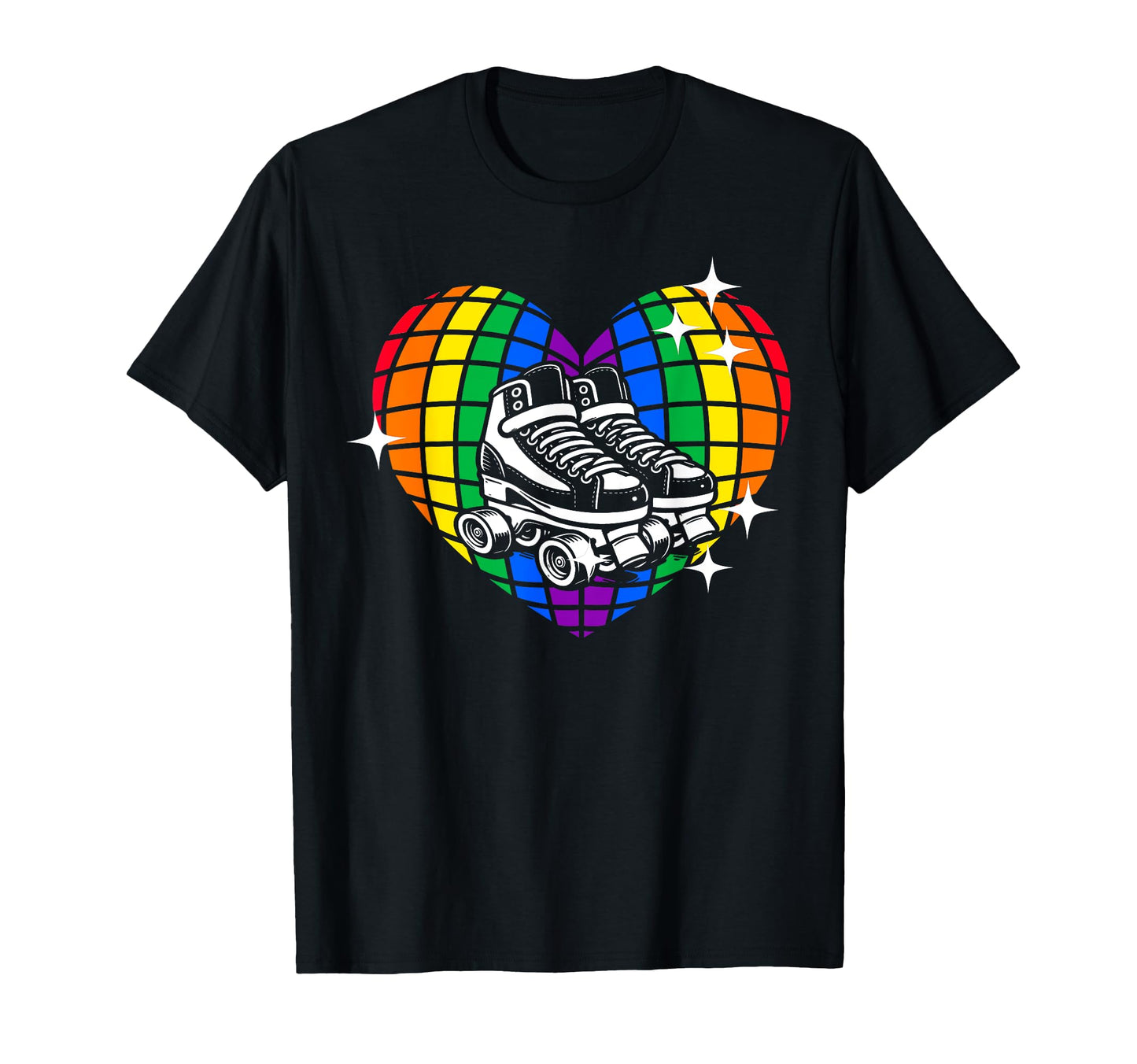 Roller Skating Skate 1970S Disco Ball T-Shirt - Custom Art Print Men Women - T-Shirt, Sweatshirt, Hoodie