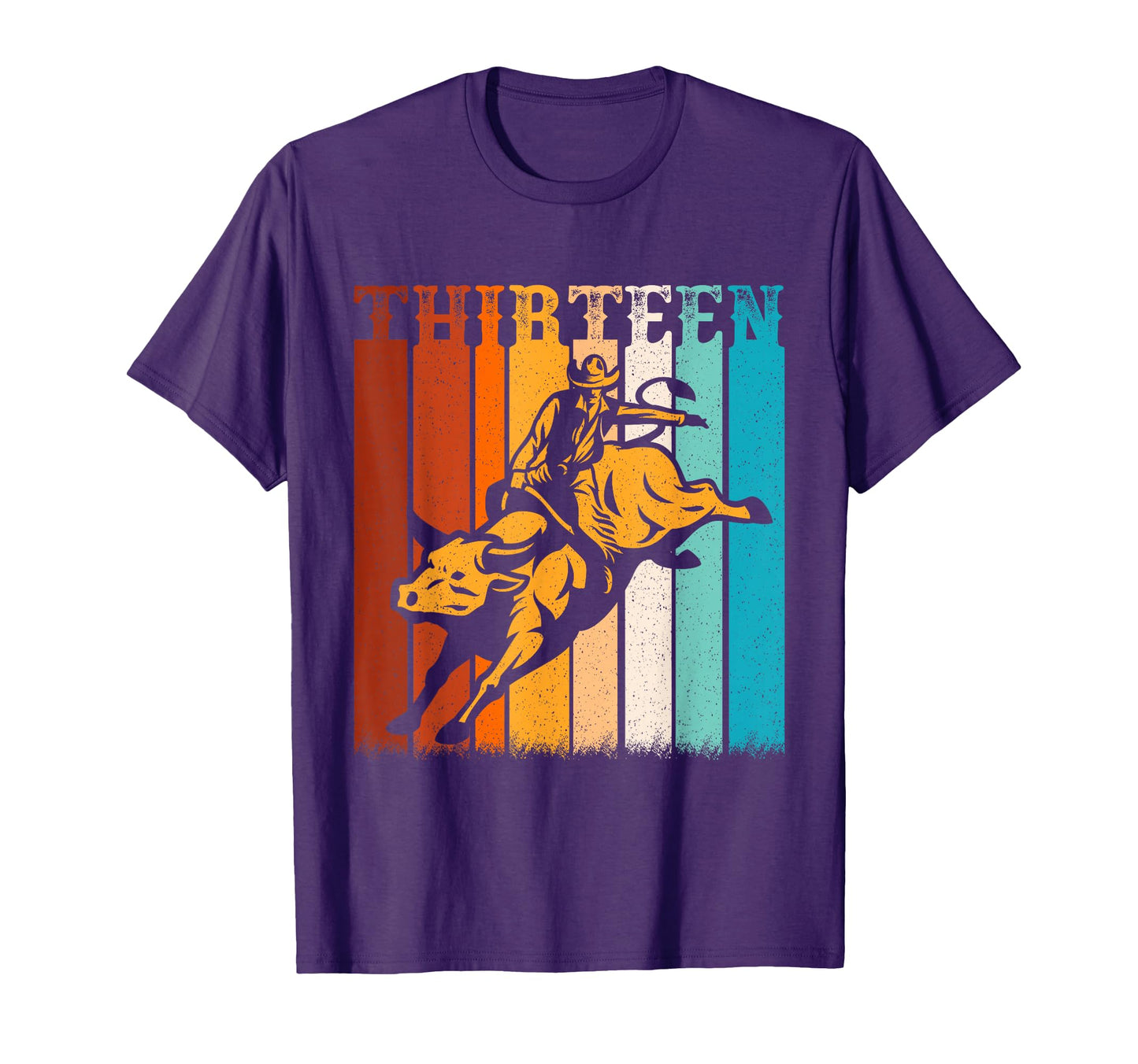Bull Riding 13Th Birthday 13 Year Old T-Shirt - Graphic Print Men Women - T-Shirt, Sweatshirt, Hoodie