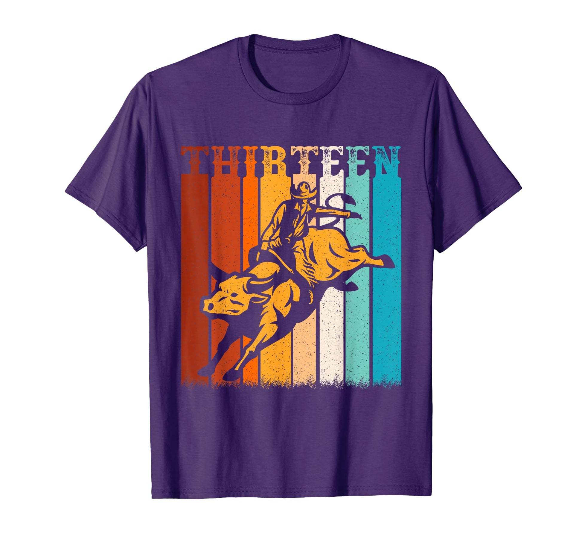 Bull Riding 13Th Birthday 13 Year Old T-Shirt - Graphic Print Men Women - T-Shirt, Sweatshirt, Hoodie