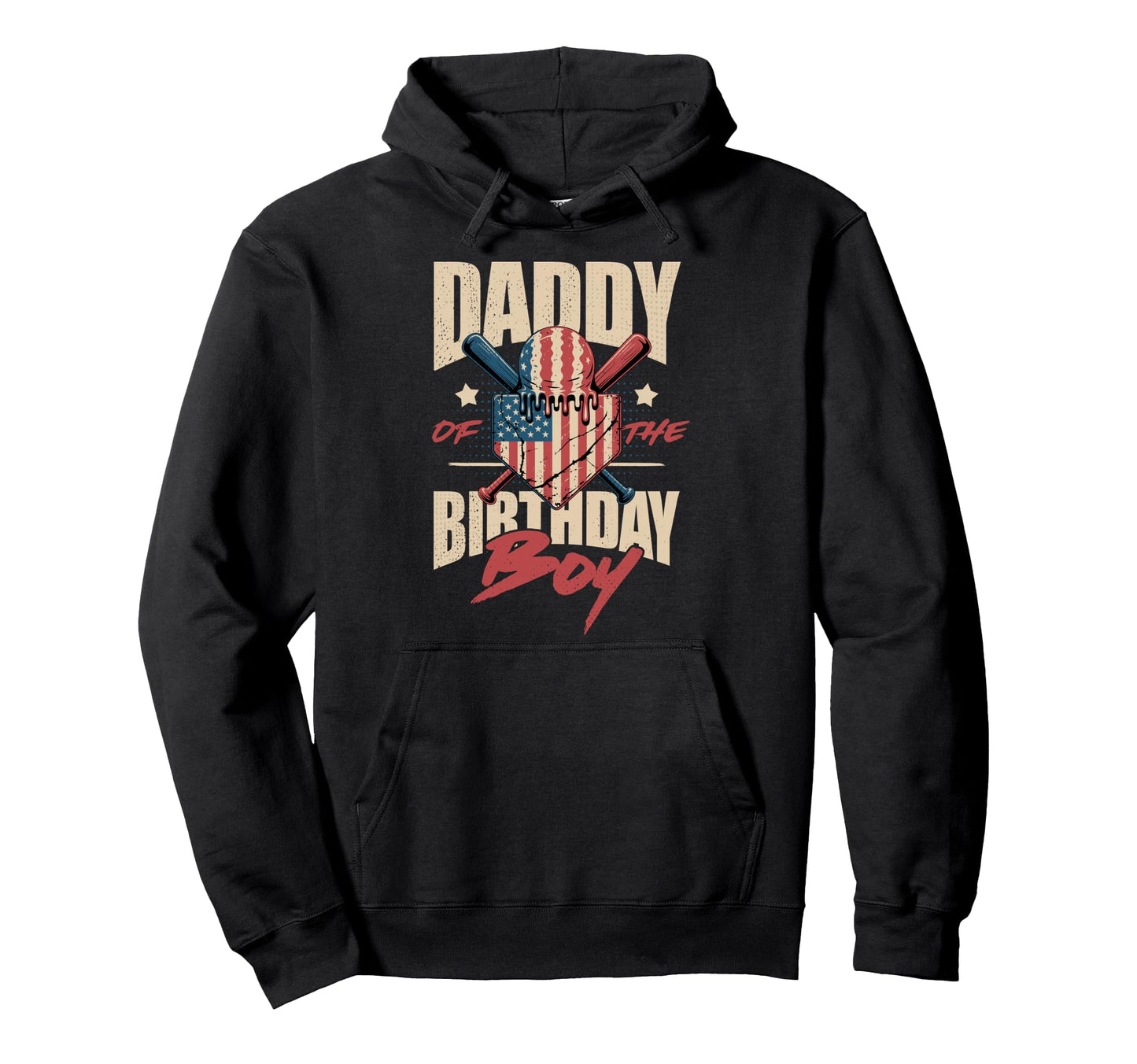 Daddy Birthday Matching Baseball Birthday Hoodie - Graphic Print for Adults - T-Shirt, Sweatshirt, Hoodie