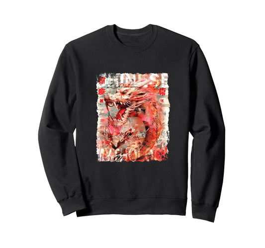 Aesthetic Dragon Streetwear Sweatshirt - Unique Graphic Unisex - T-Shirt, Sweatshirt, Hoodie