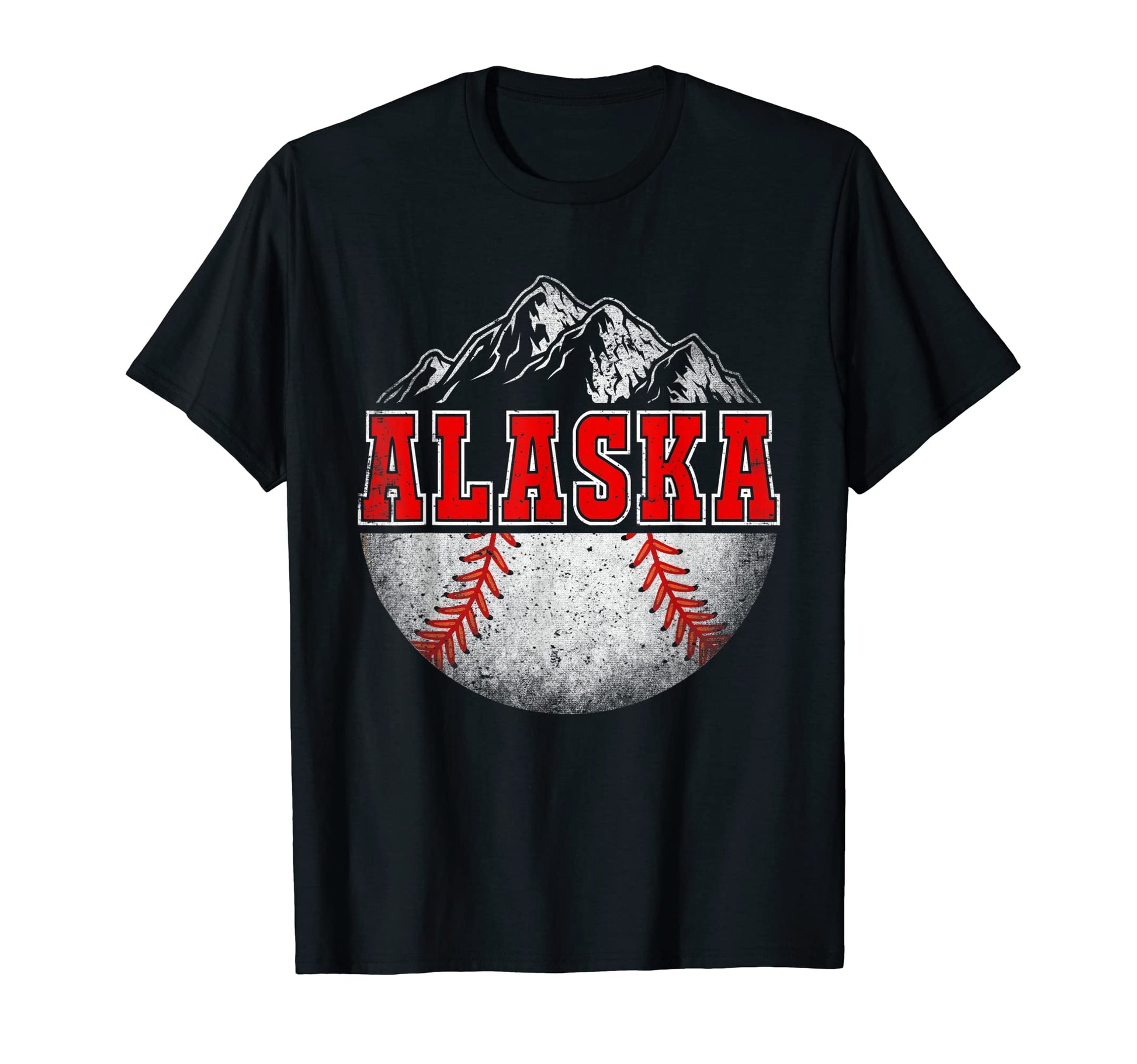 Distressed Alaska Baseball Alaska T-Shirt - Streetwear Style Men Women - T-Shirt, Sweatshirt, Hoodie
