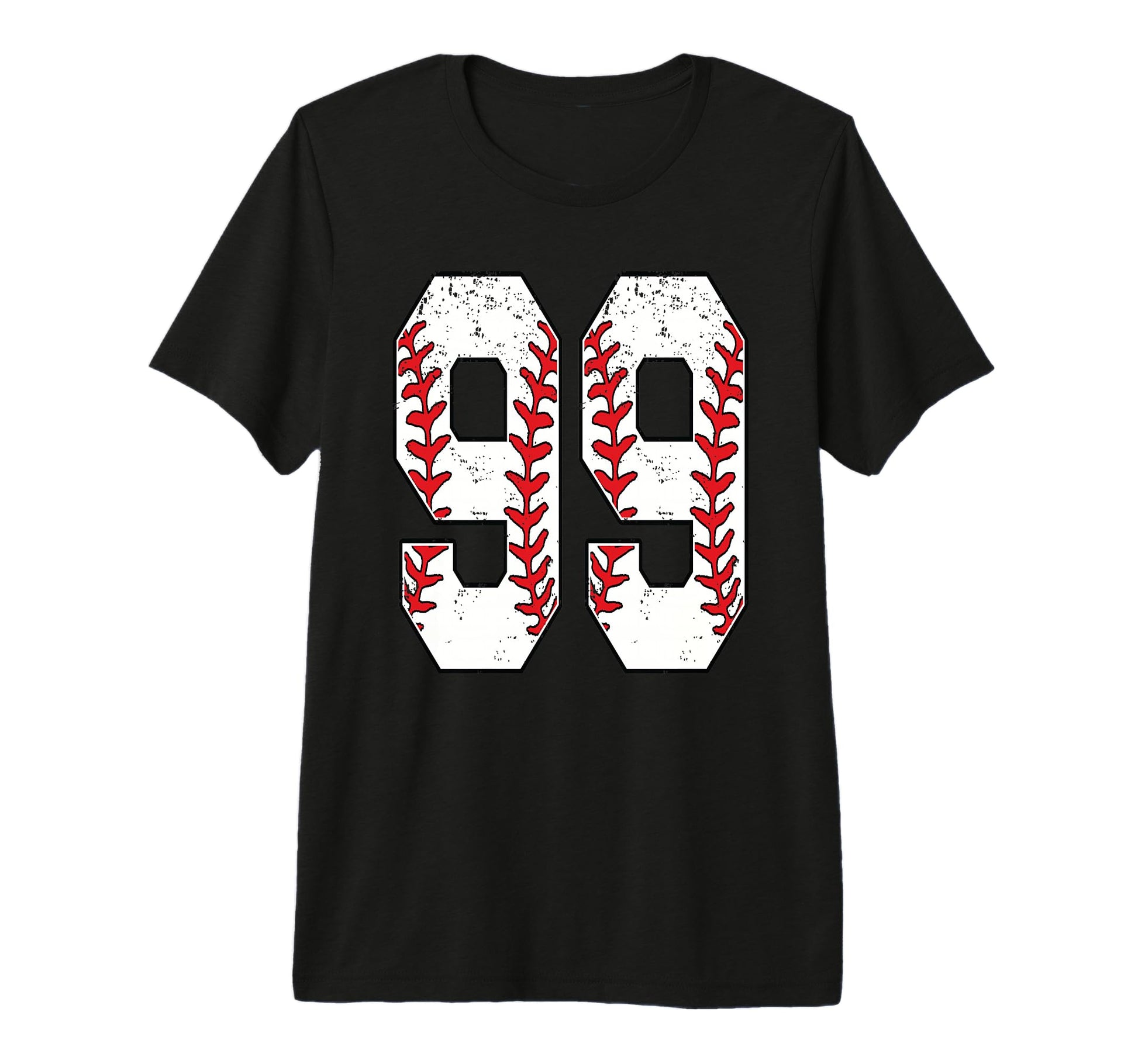 Number 99 Baseball 99 Jersey Number T-Shirt - Trendy Graphic for Adults - T-Shirt, Sweatshirt, Hoodie