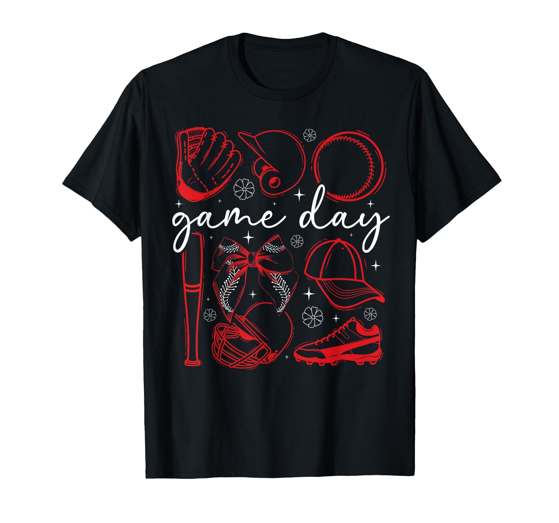 Baseball Game Day Coquette Game Day T-Shirt - Fun Novelty Design Men Women - T-Shirt, Sweatshirt, Hoodie