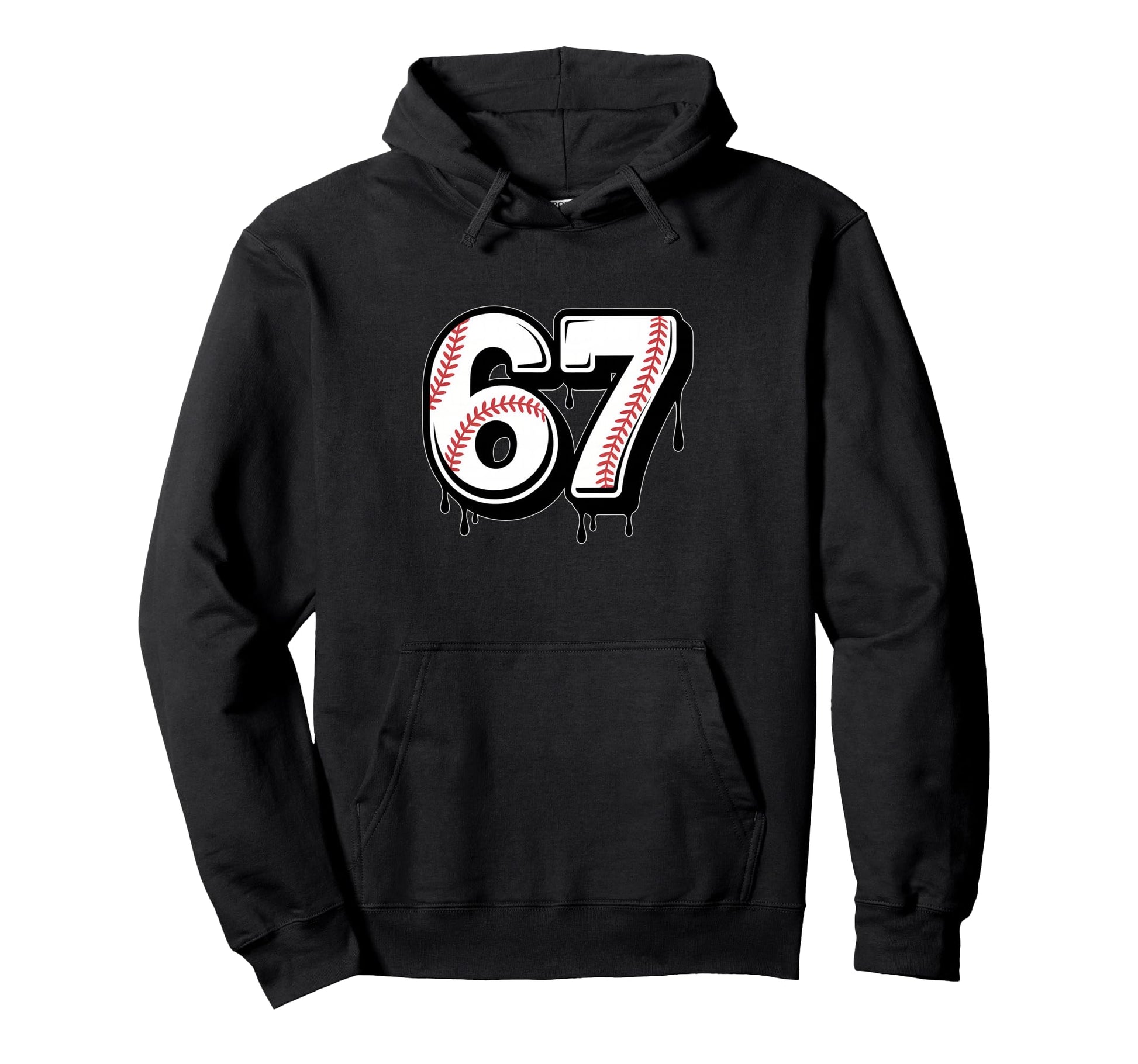 Baseball Drip Number 67 Player Or 67Th Hoodie - Graphic Print Men Women - T-Shirt, Sweatshirt, Hoodie