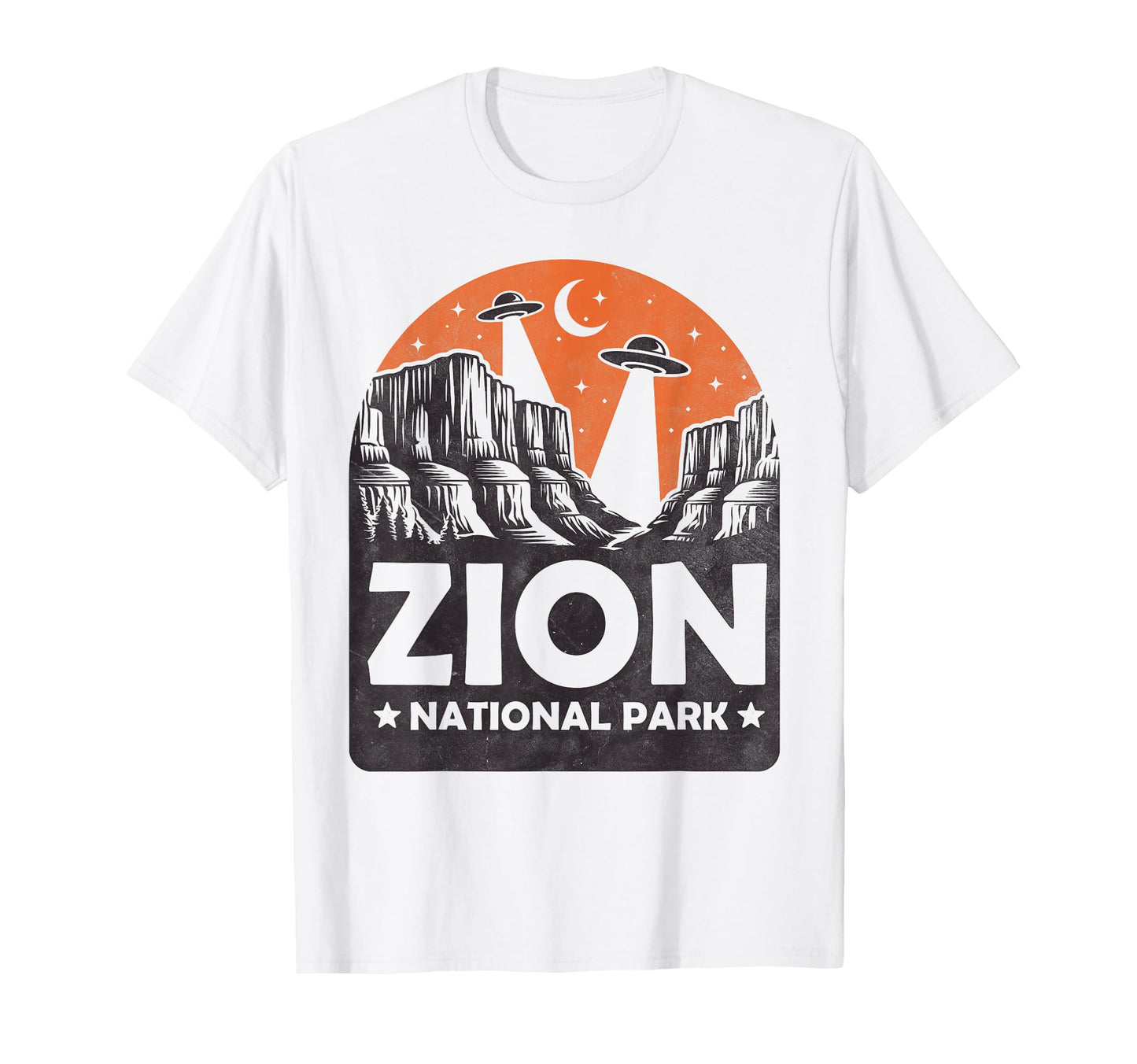Zion National Park Cryptid Ufo Abduction T-Shirt - Graphic Print Men Women - T-Shirt, Sweatshirt, Hoodie