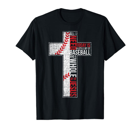 All I Need Is Baseball Jesus Christian T-Shirt - Custom Art Print Unisex - T-Shirt, Sweatshirt, Hoodie
