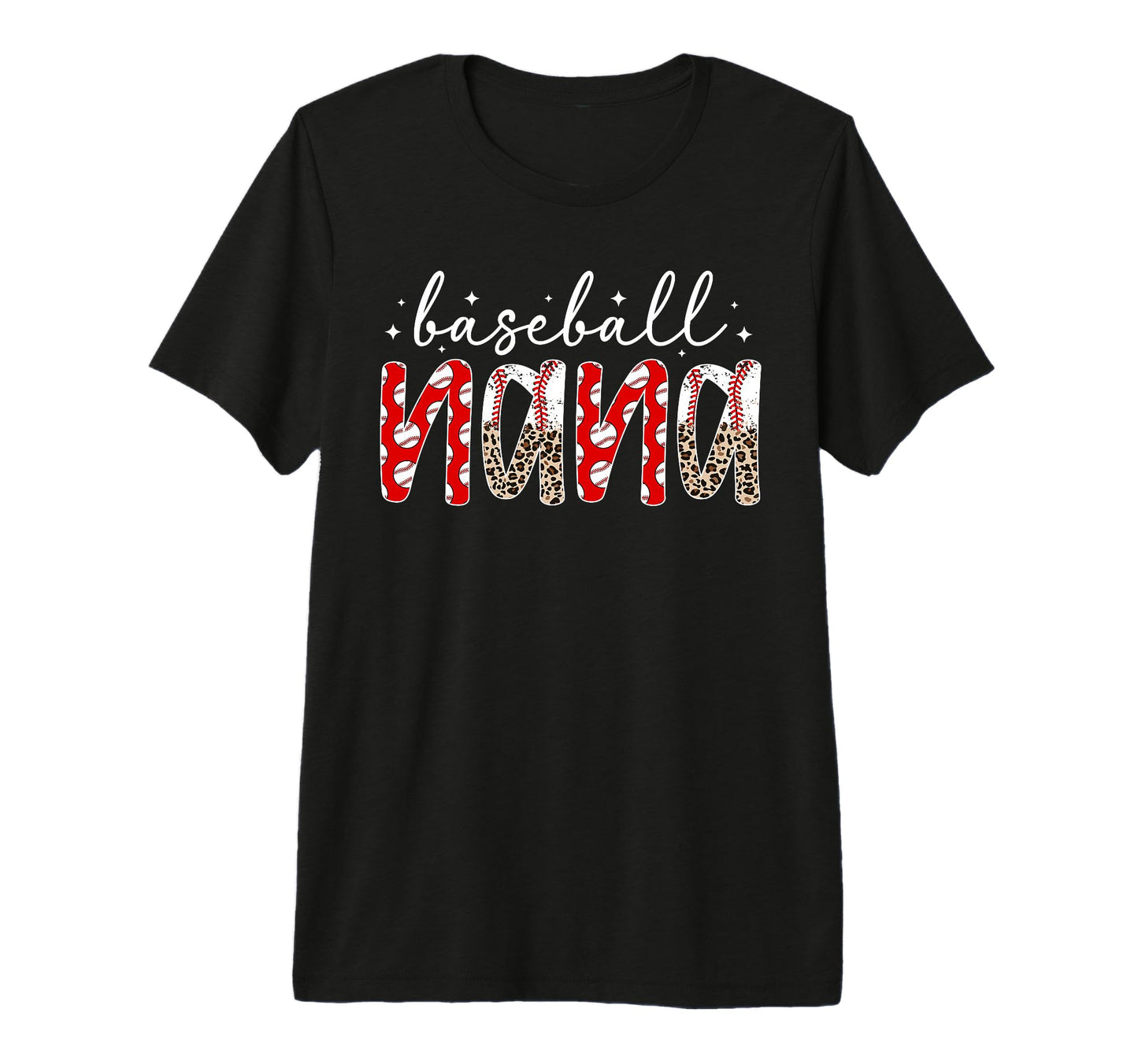 Baseball Nana Leopard Nana Baseball T-Shirt - Novelty Apparel Unisex - T-Shirt, Sweatshirt, Hoodie