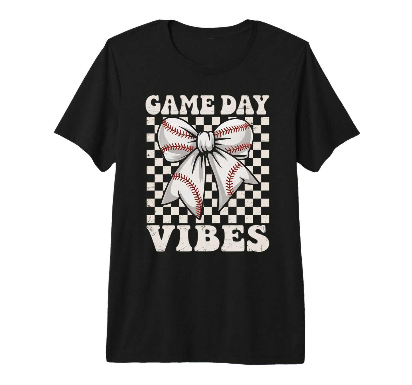 Game Day Vibes Coquette Bow Baseball T-Shirt - Novelty Apparel Men Women - T-Shirt, Sweatshirt, Hoodie