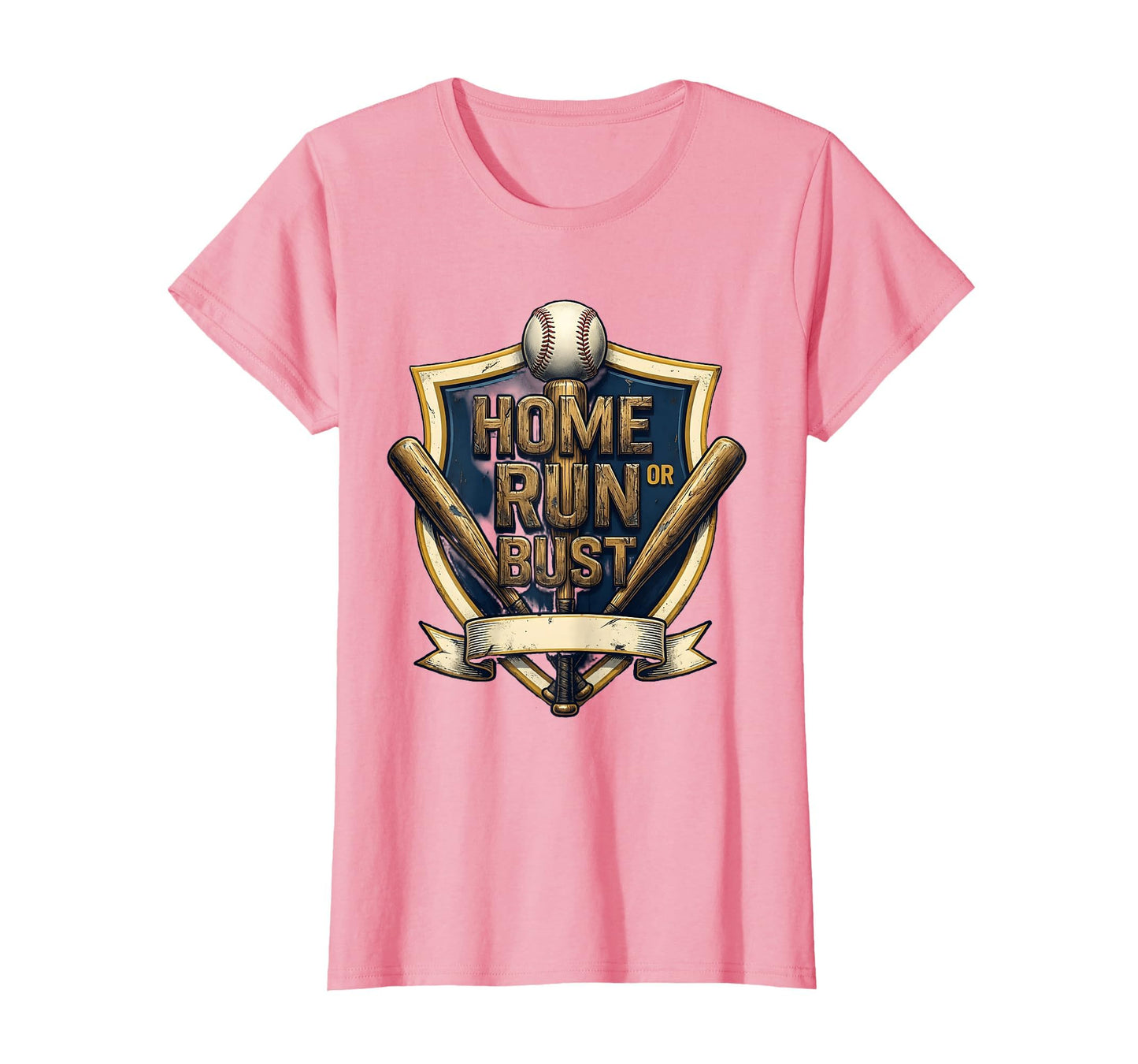 Home Run Or Bust Baseball T-Shirt - Graphic Print for Adults - T-Shirt, Sweatshirt, Hoodie