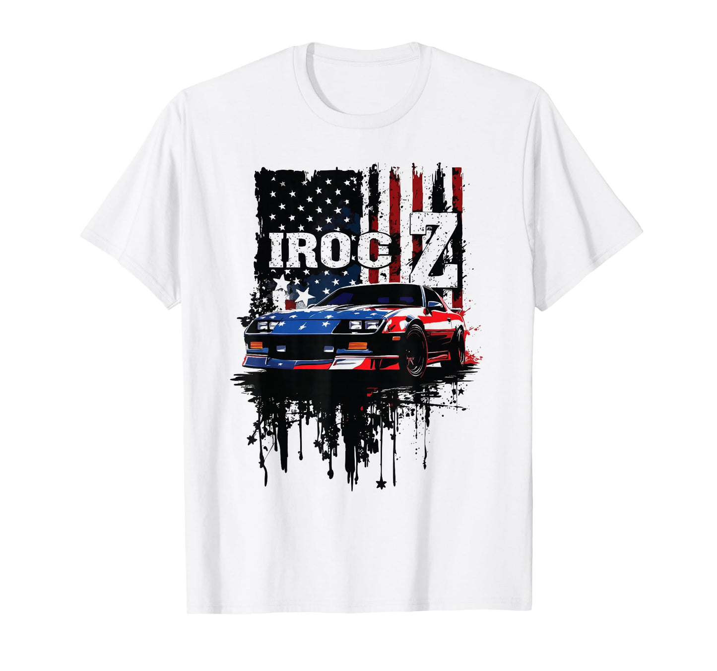 Red White And Blue Patriotic Iroc Z T-Shirt - Graphic Print Men Women - T-Shirt, Sweatshirt, Hoodie