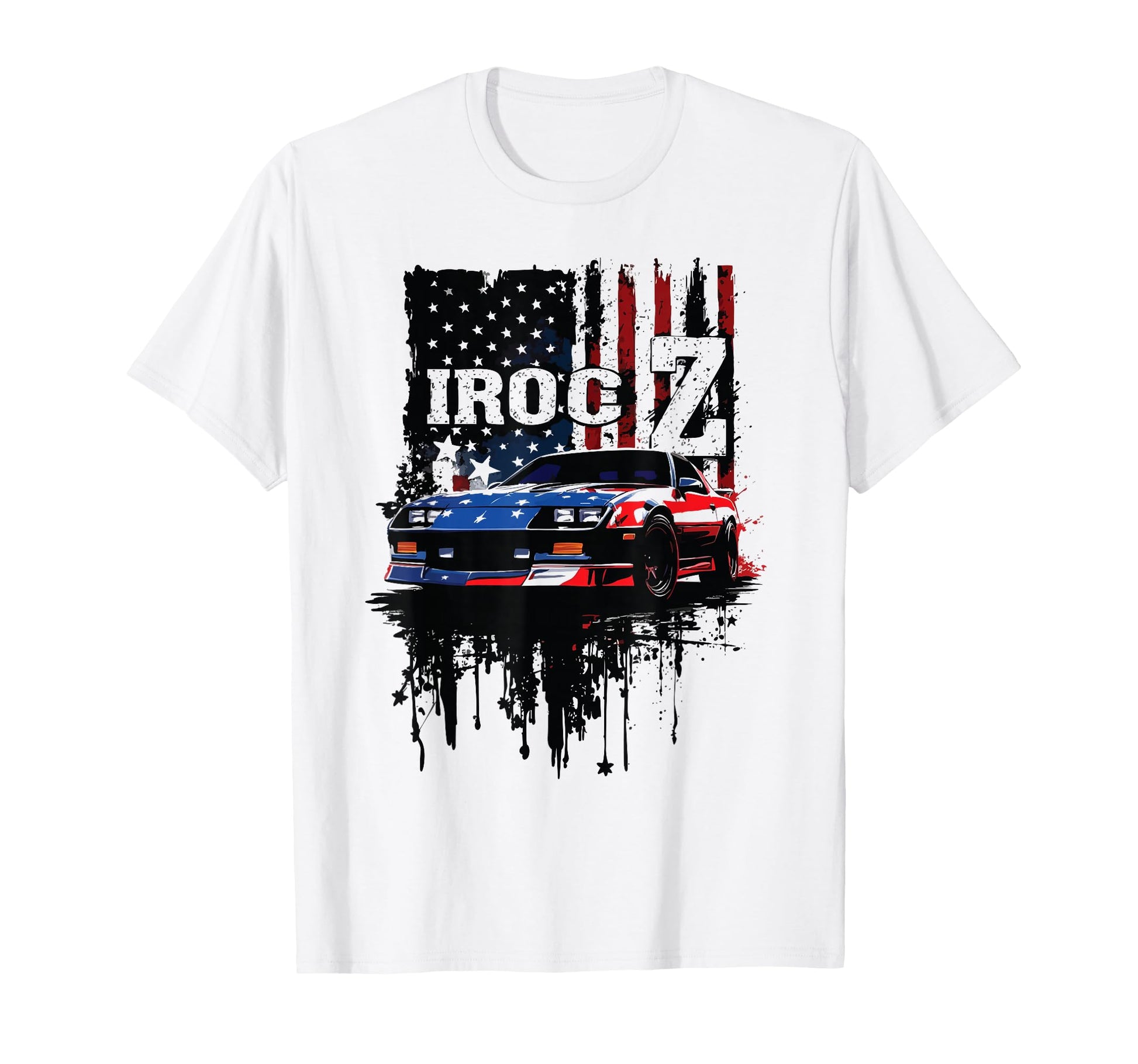 Red White And Blue Patriotic Iroc Z T-Shirt - Graphic Print Men Women - T-Shirt, Sweatshirt, Hoodie
