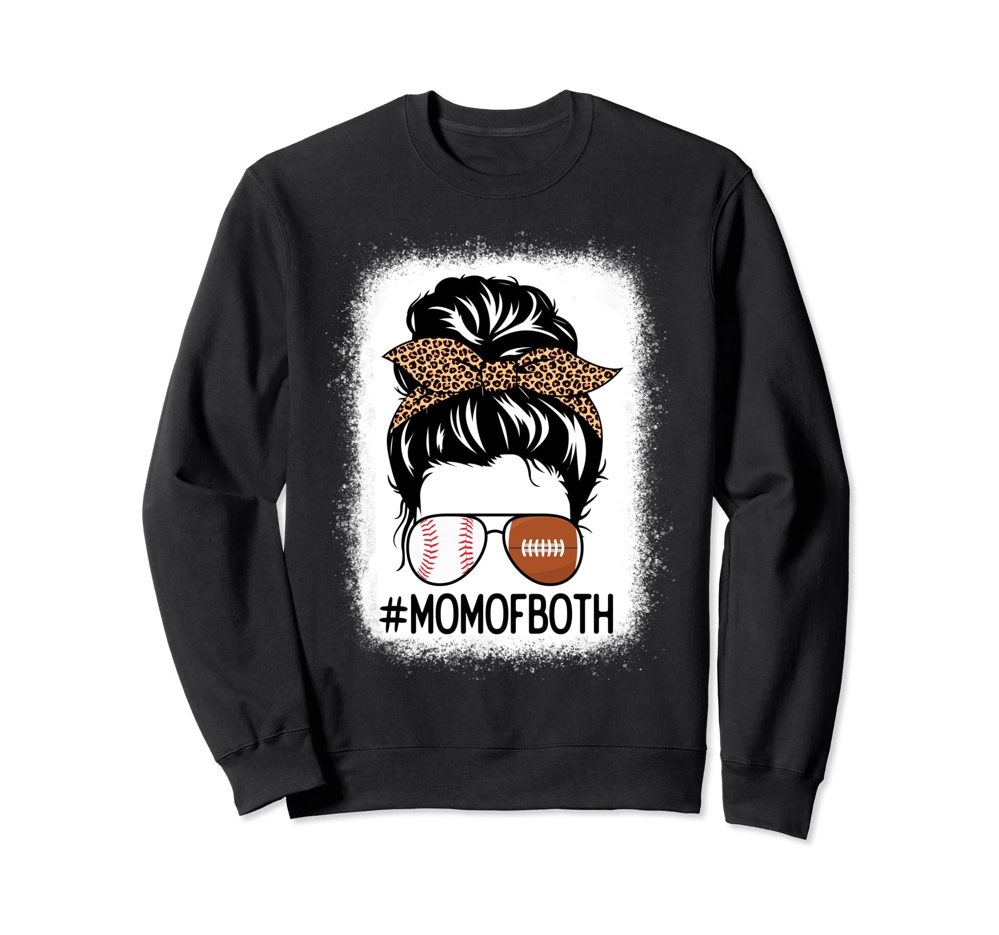 Mothers Day Football Baseball Mom Sweatshirt - Novelty Apparel for Adults - T-Shirt, Sweatshirt, Hoodie