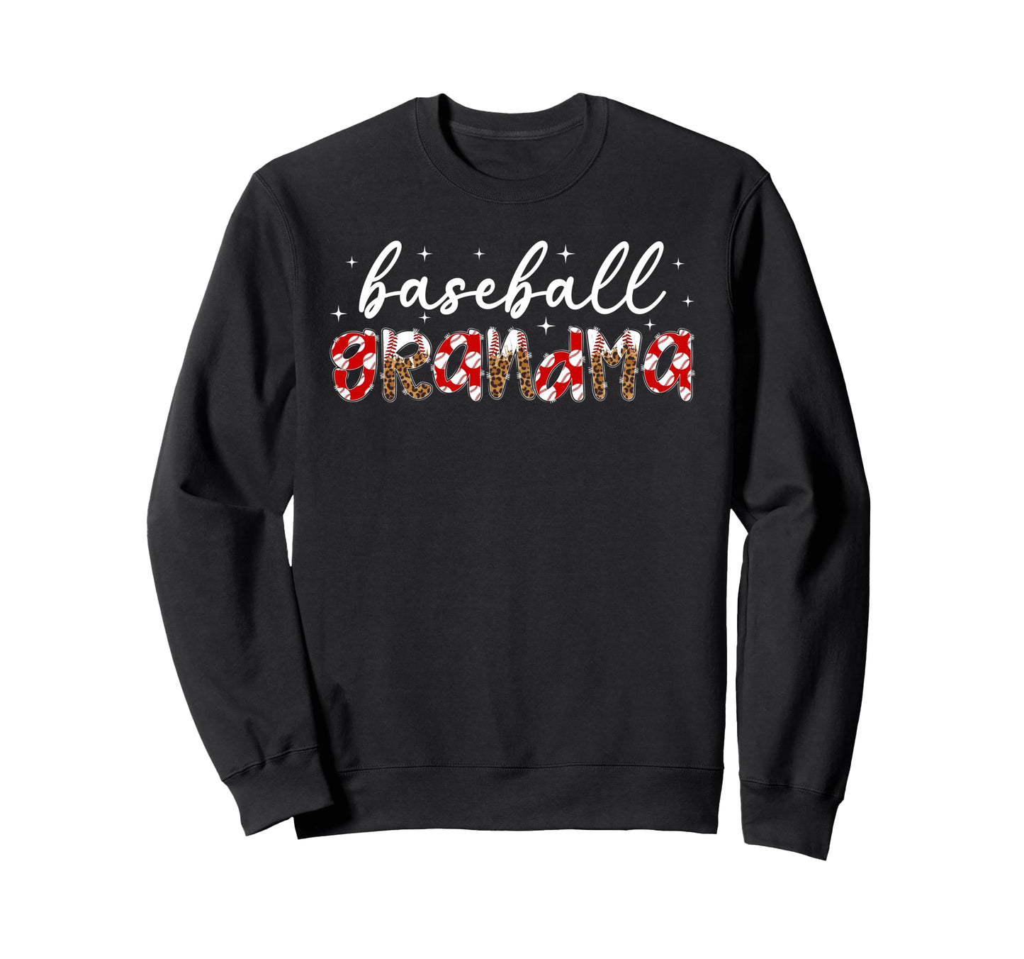Baseball Grandma Leopard Grandma Sweatshirt - Minimalist Print Men Women - T-Shirt, Sweatshirt, Hoodie