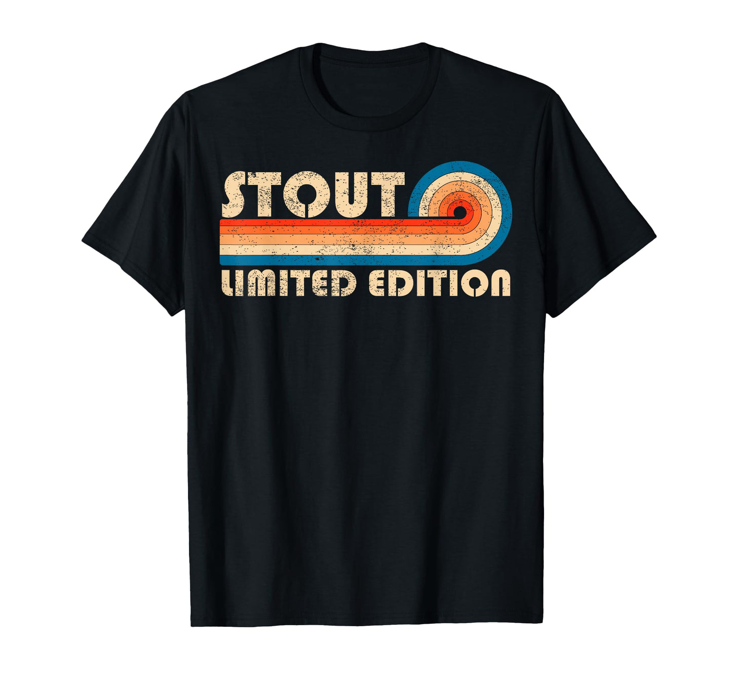 Stout 70S 80S Sunset Stripe T-Shirt - Trendy Graphic Men Women - T-Shirt, Sweatshirt, Hoodie