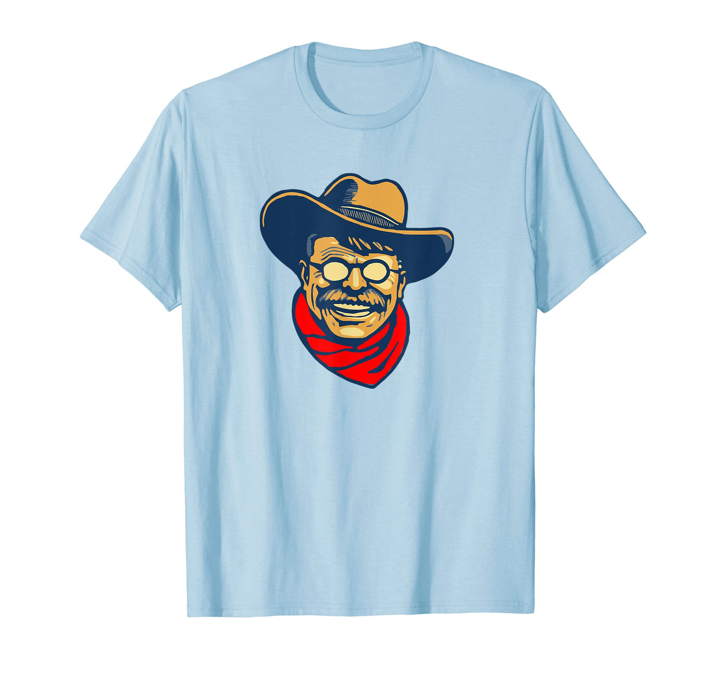 Teddy Roosevelt Rough Rider American T-Shirt - Minimalist Print Men Women - T-Shirt, Sweatshirt, Hoodie