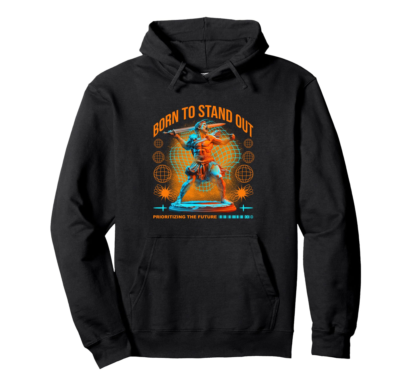 Y2K Stand Out Bold Urban Graffiti Hoodie - Minimalist Print Unisex - T-Shirt, Sweatshirt, Hoodie