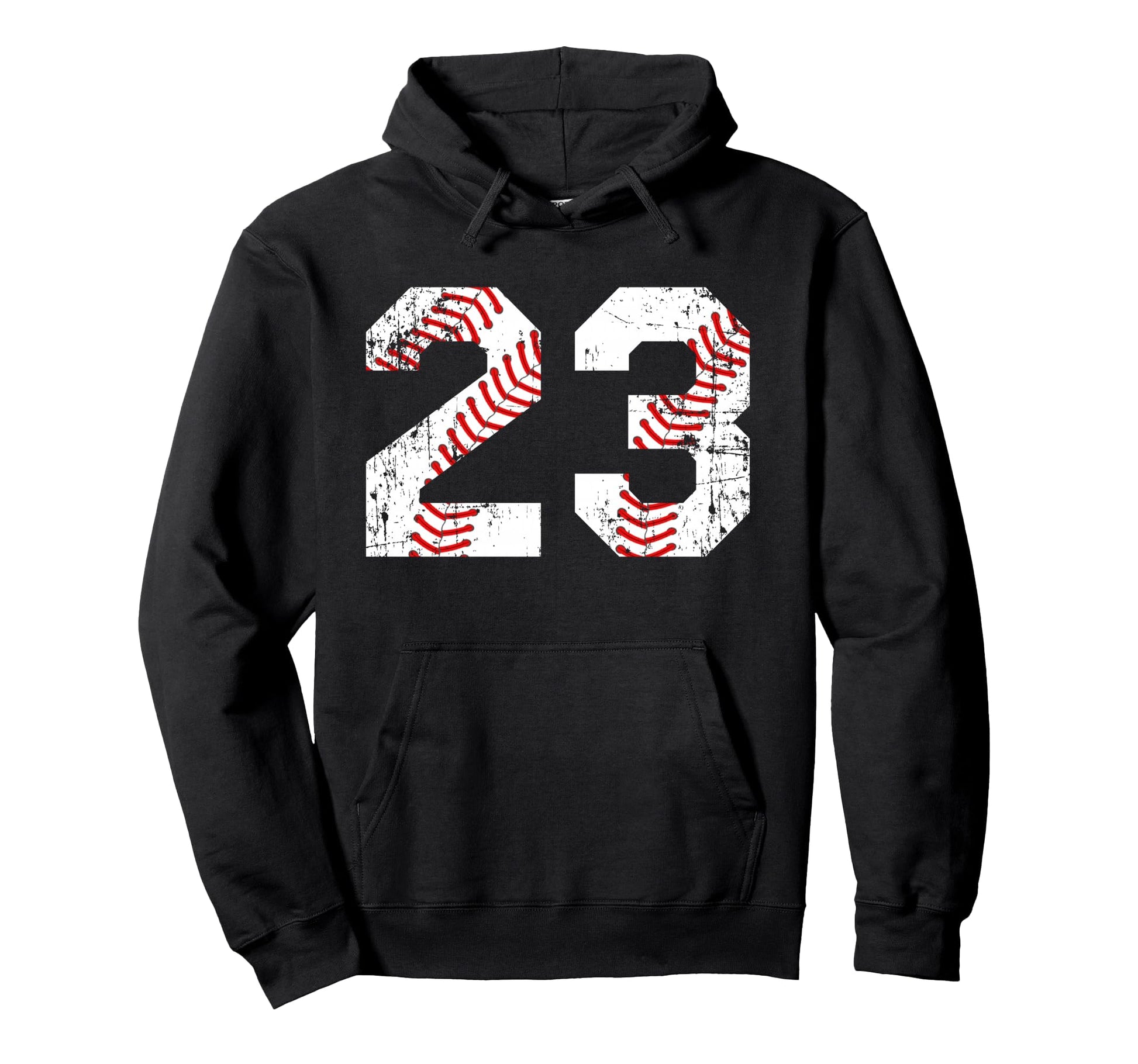 Baseball 23 Jersey Number Hoodie - Trendy Graphic Men Women - T-Shirt, Sweatshirt, Hoodie