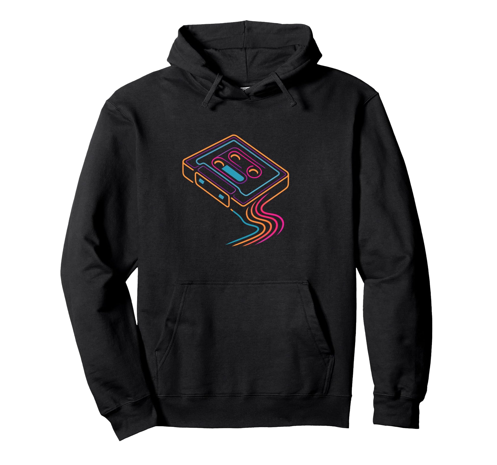 Cassette Tape Synthwave Vaporwave 80S Hoodie - Novelty Apparel Unisex - T-Shirt, Sweatshirt, Hoodie
