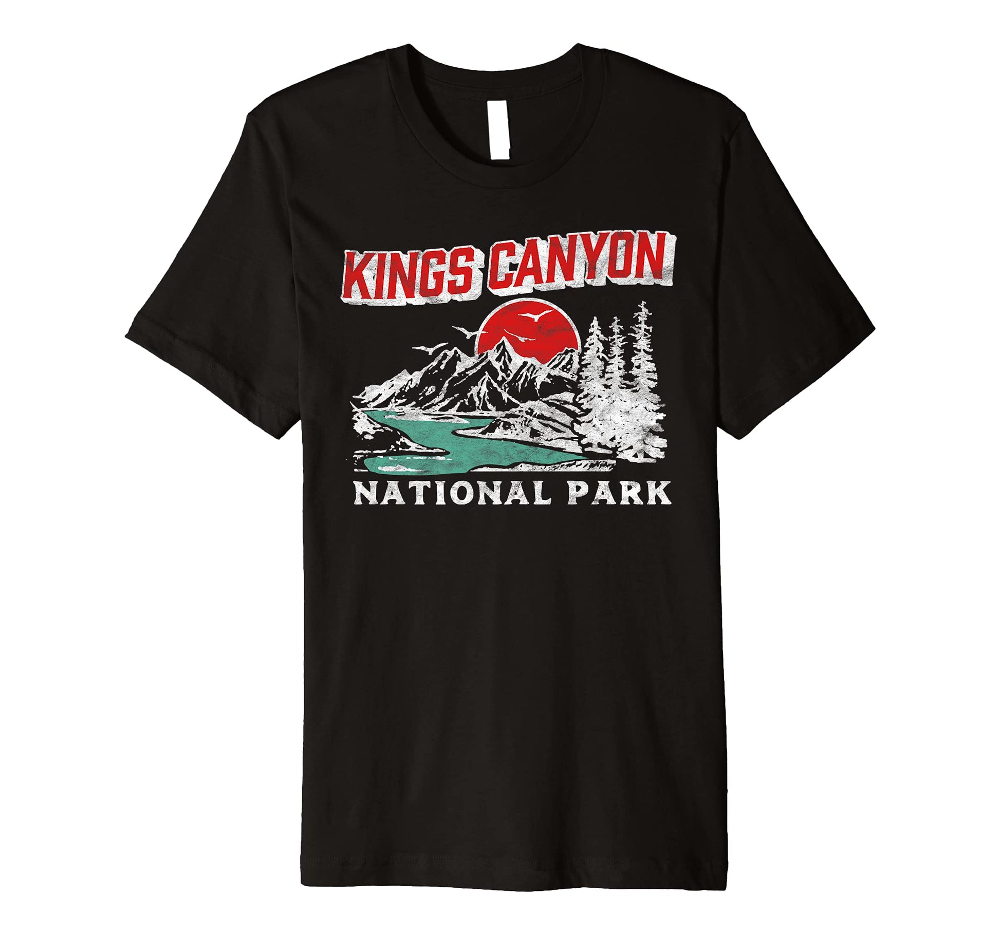 Kings Canyon National Park 80S California T-Shirt - Minimalist Print Unisex - T-Shirt, Sweatshirt, Hoodie