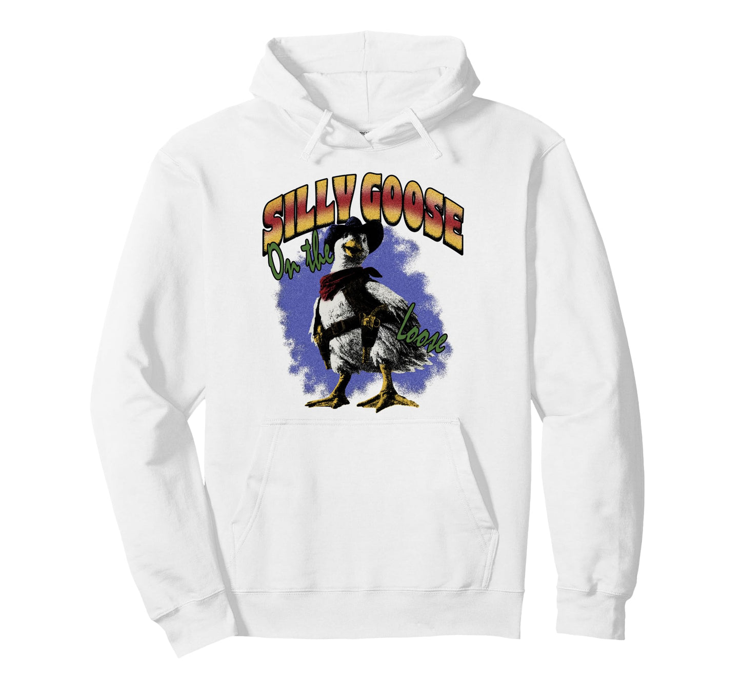Silly Goose Loose Funny Cowboy Western Hoodie - Aesthetic Graphic Men Women - T-Shirt, Sweatshirt, Hoodie