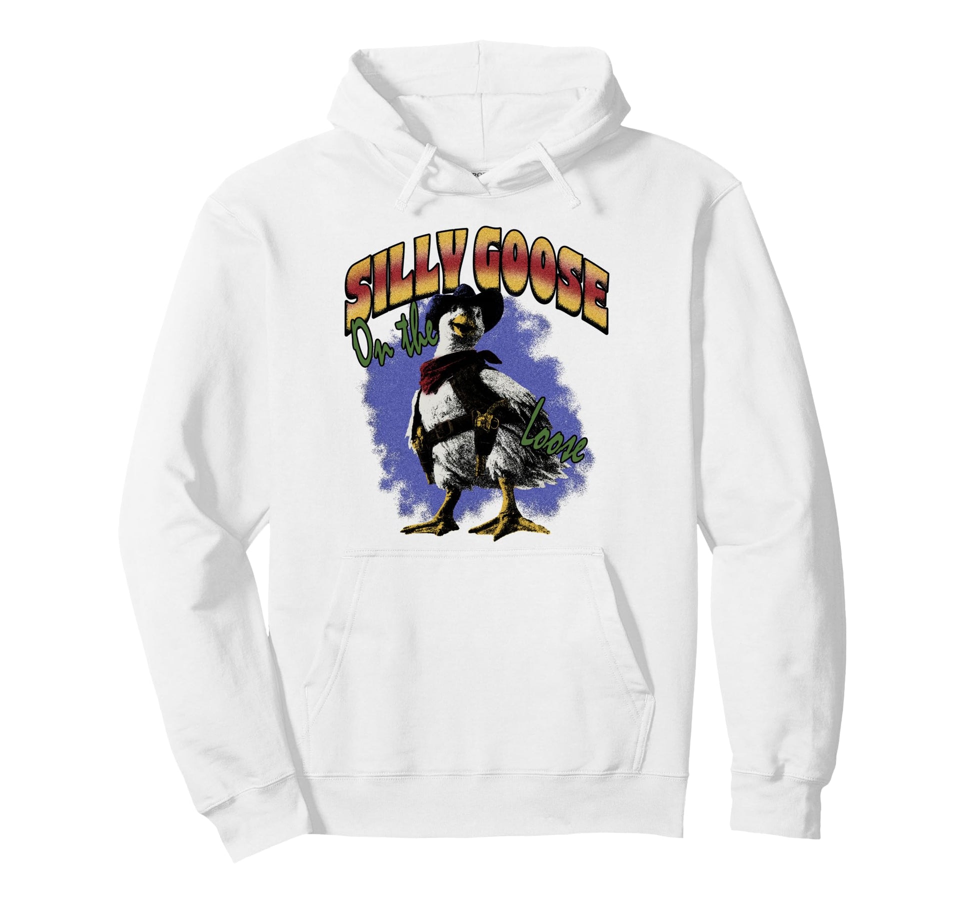 Silly Goose Loose Funny Cowboy Western Hoodie - Aesthetic Graphic Men Women - T-Shirt, Sweatshirt, Hoodie