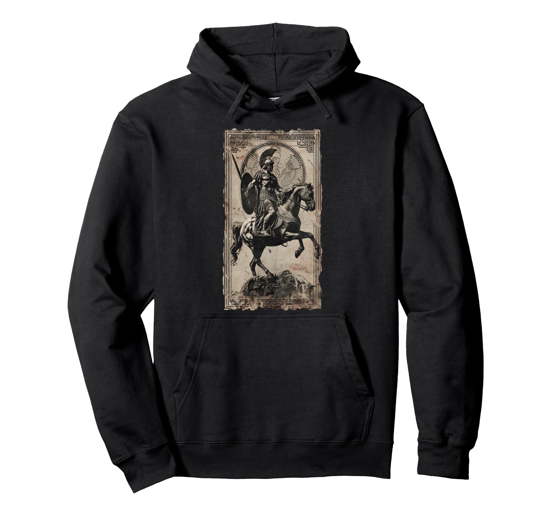 Spartan Helmet Warrior Aesthetic Y2K Hoodie - Custom Art Print for Adults - T-Shirt, Sweatshirt, Hoodie