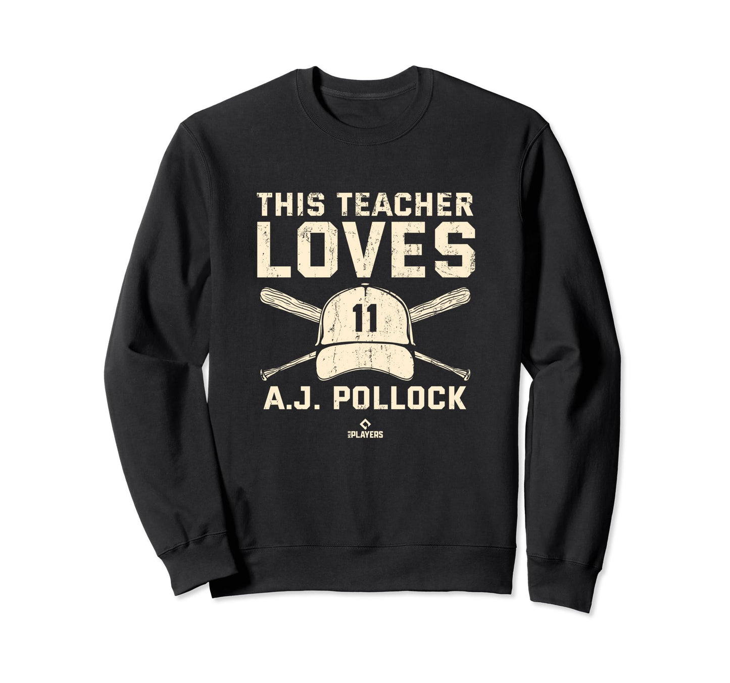 This Teacher Loves Aj Pollock Los Sweatshirt - Graphic Print Men Women - T-Shirt, Sweatshirt, Hoodie