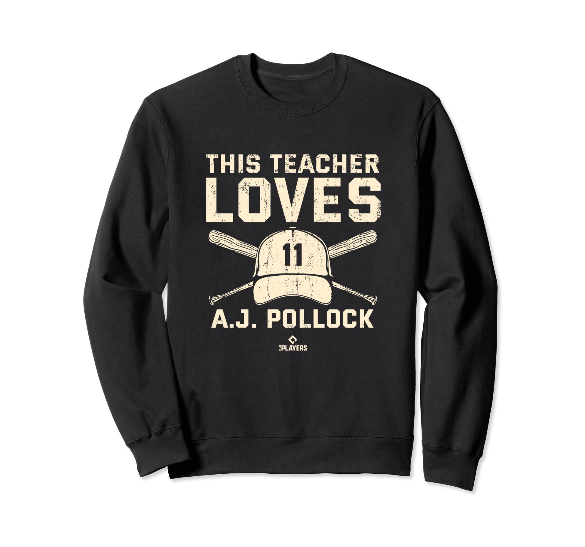 This Teacher Loves Aj Pollock Los Sweatshirt - Graphic Print Men Women - T-Shirt, Sweatshirt, Hoodie