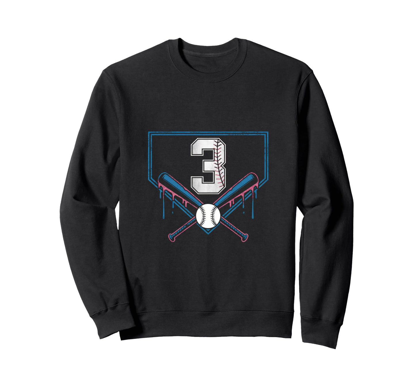 3Th Birthday Baseball Home Ice Cream Sweatshirt - Unique Graphic Unisex - T-Shirt, Sweatshirt, Hoodie