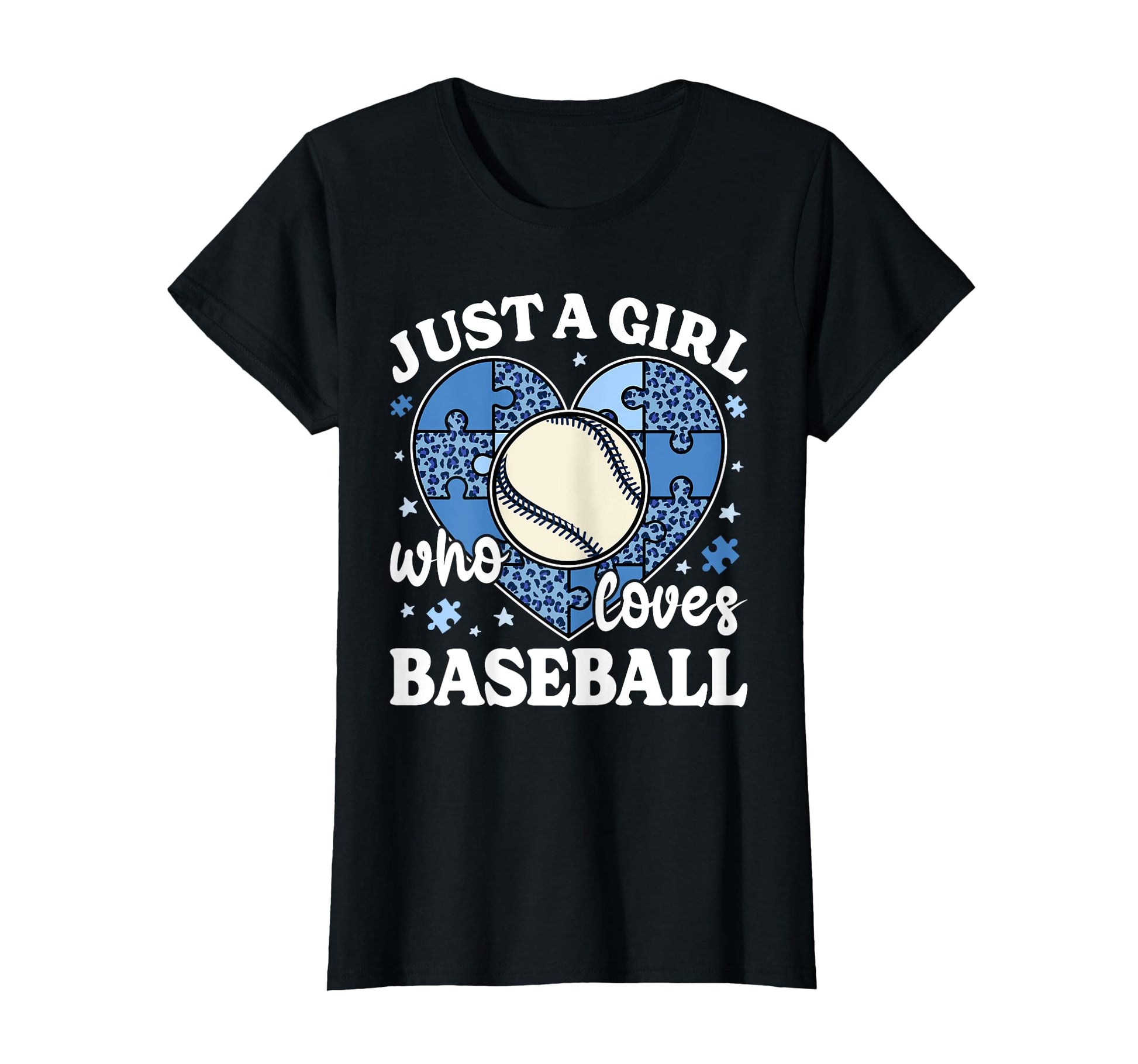 Just Who Loves Baseball Leopard Baseball T-Shirt - Graphic Print Men Women - T-Shirt, Sweatshirt, Hoodie