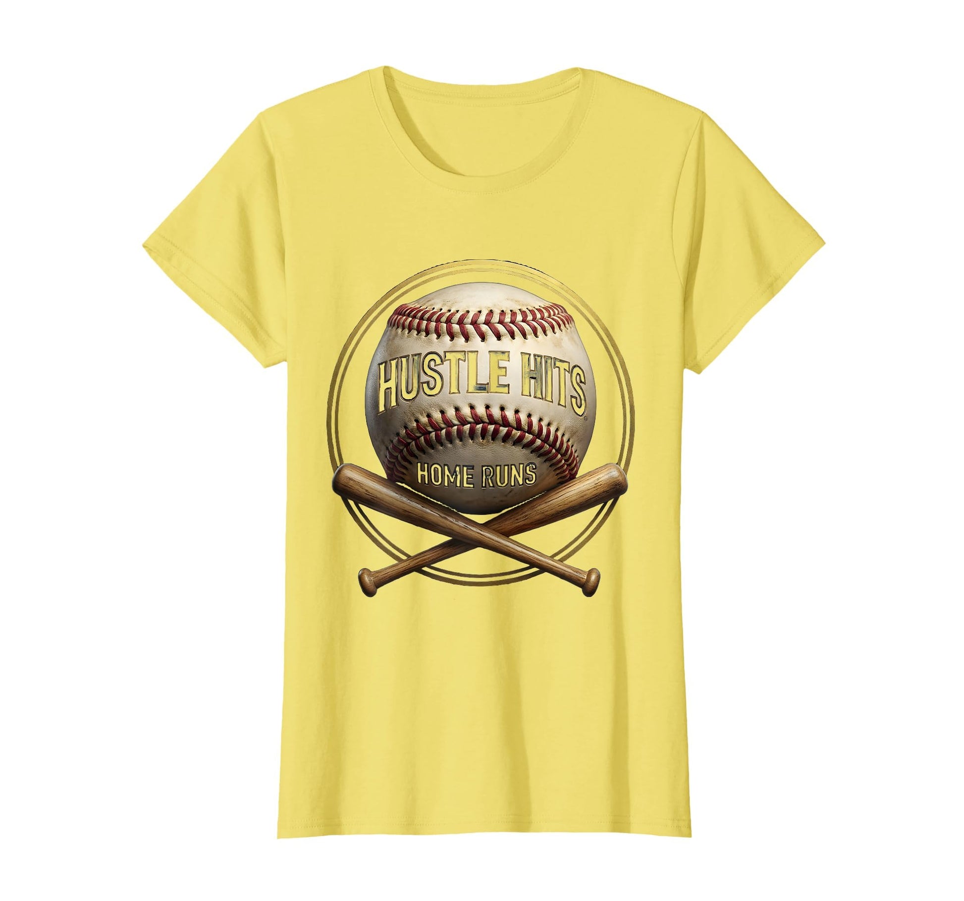 Hustle Hits Home Runs Baseball T-Shirt - Novelty Apparel for Adults - T-Shirt, Sweatshirt, Hoodie
