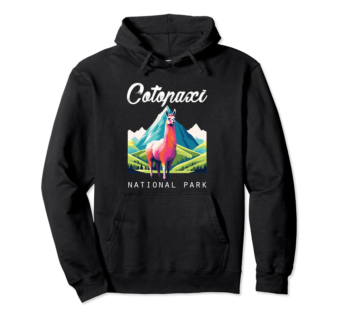 Ecuador Cotopaxi National Park Llama Hoodie - Unique Graphic Men Women - T-Shirt, Sweatshirt, Hoodie