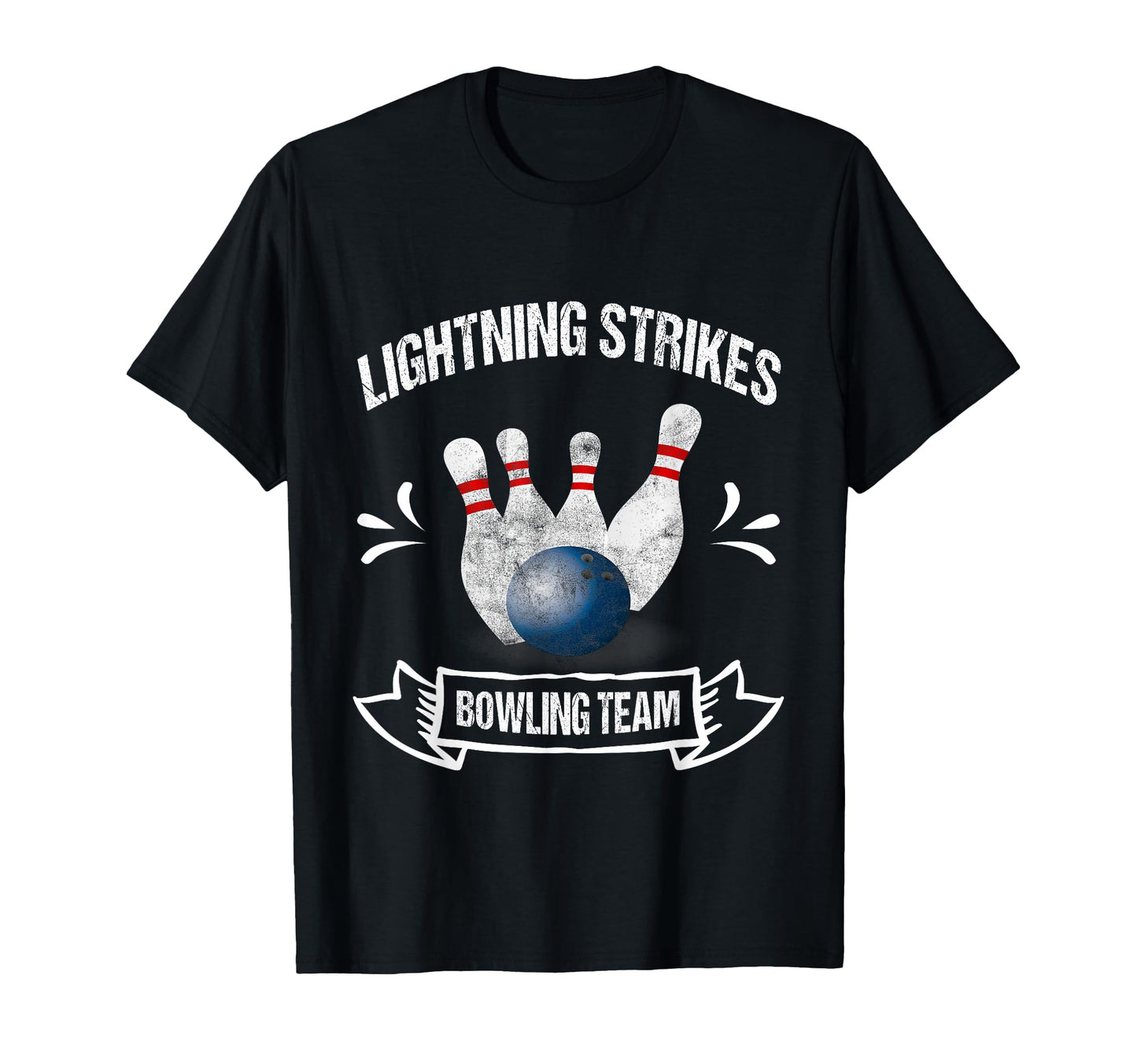 Funny Bowling Team Lightning Strikes T-Shirt - Graphic Print Men Women - T-Shirt, Sweatshirt, Hoodie