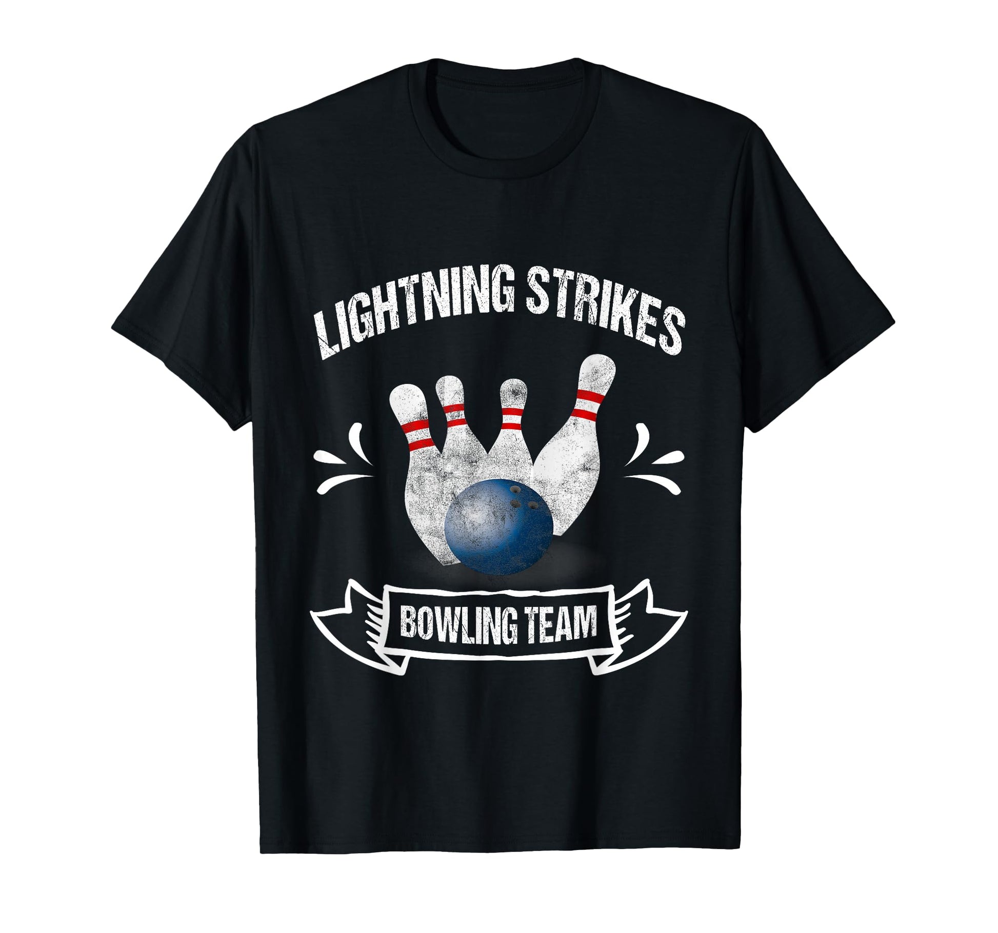 Funny Bowling Team Lightning Strikes T-Shirt - Graphic Print Men Women - T-Shirt, Sweatshirt, Hoodie