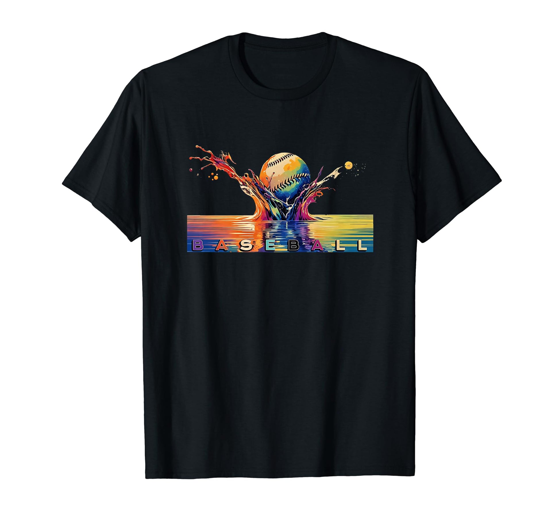 Splash Hits Baseball Homeruns T-Shirt - Casual Everyday Wear for Adults - T-Shirt, Sweatshirt, Hoodie